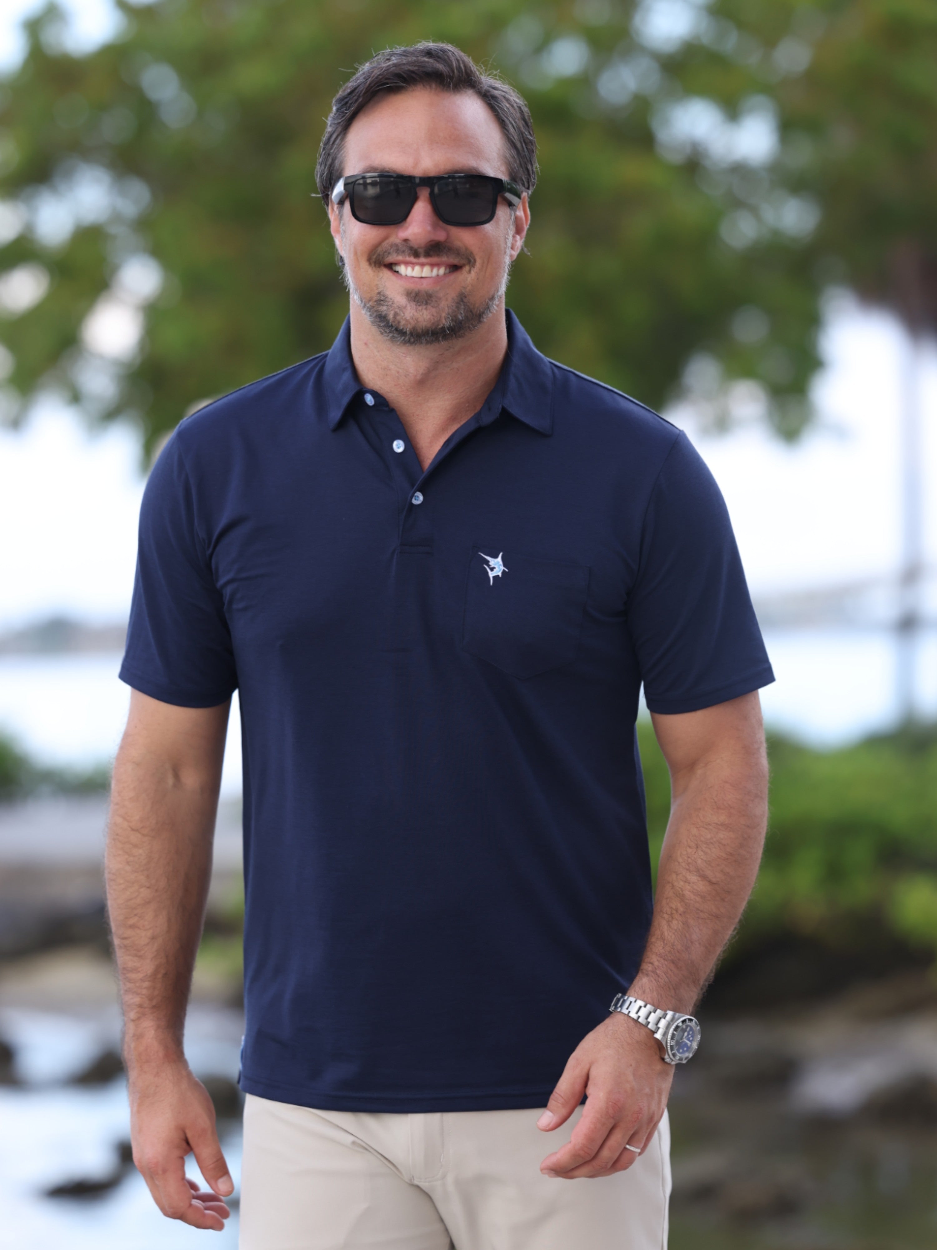 White Water Charleston Polo, Navy