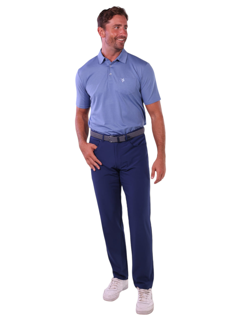 White Water Charleston Polo, Steel Blue