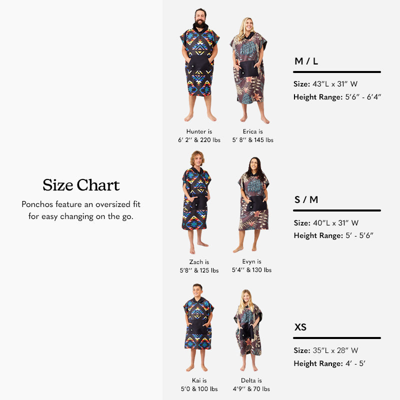 Nomadix Changing Poncho Wave Blue