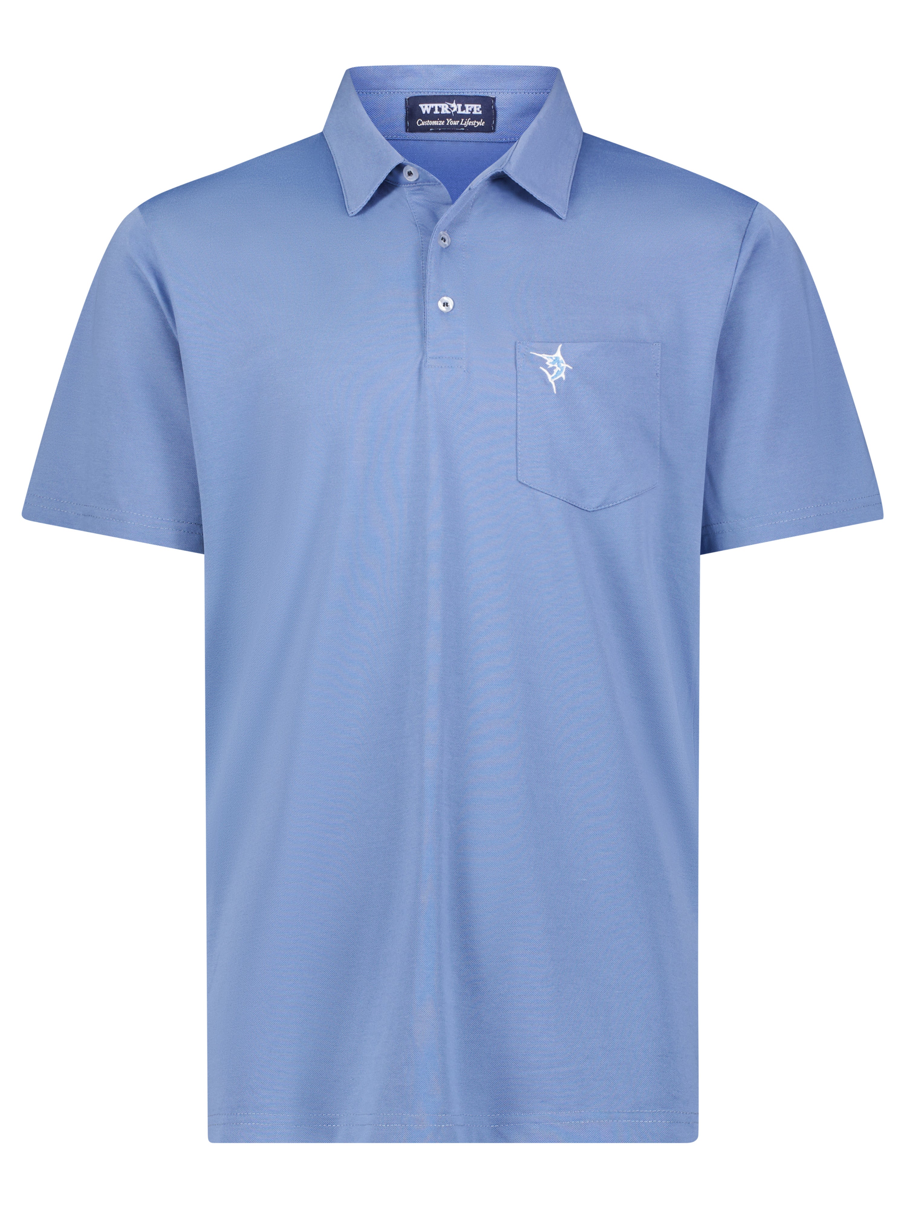 White Water Charleston Polo, Steel Blue