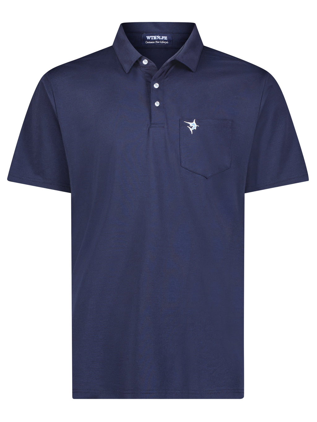 White Water Charleston Polo, Steel Blue
