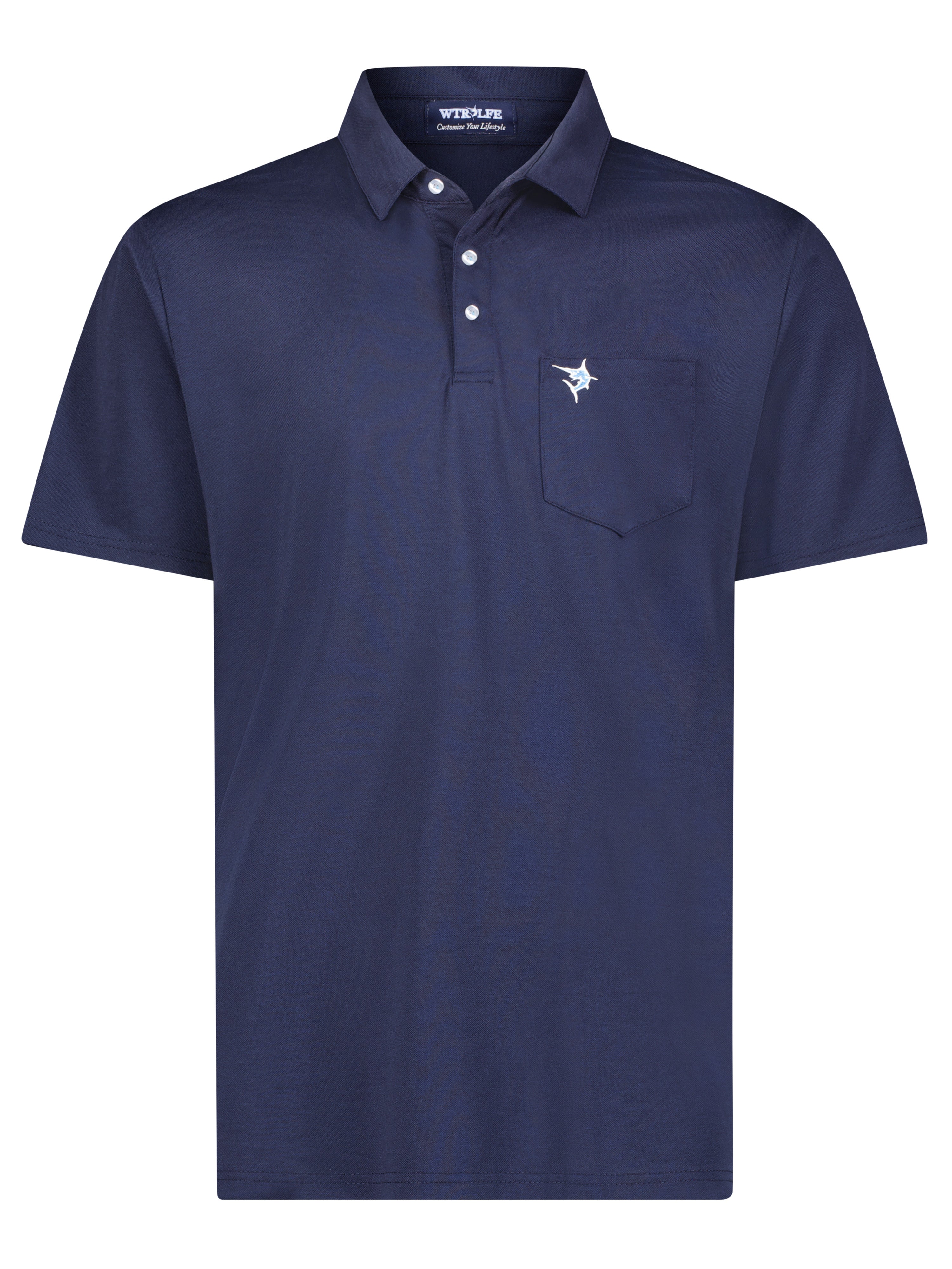 White Water Charleston Polo, Steel Blue