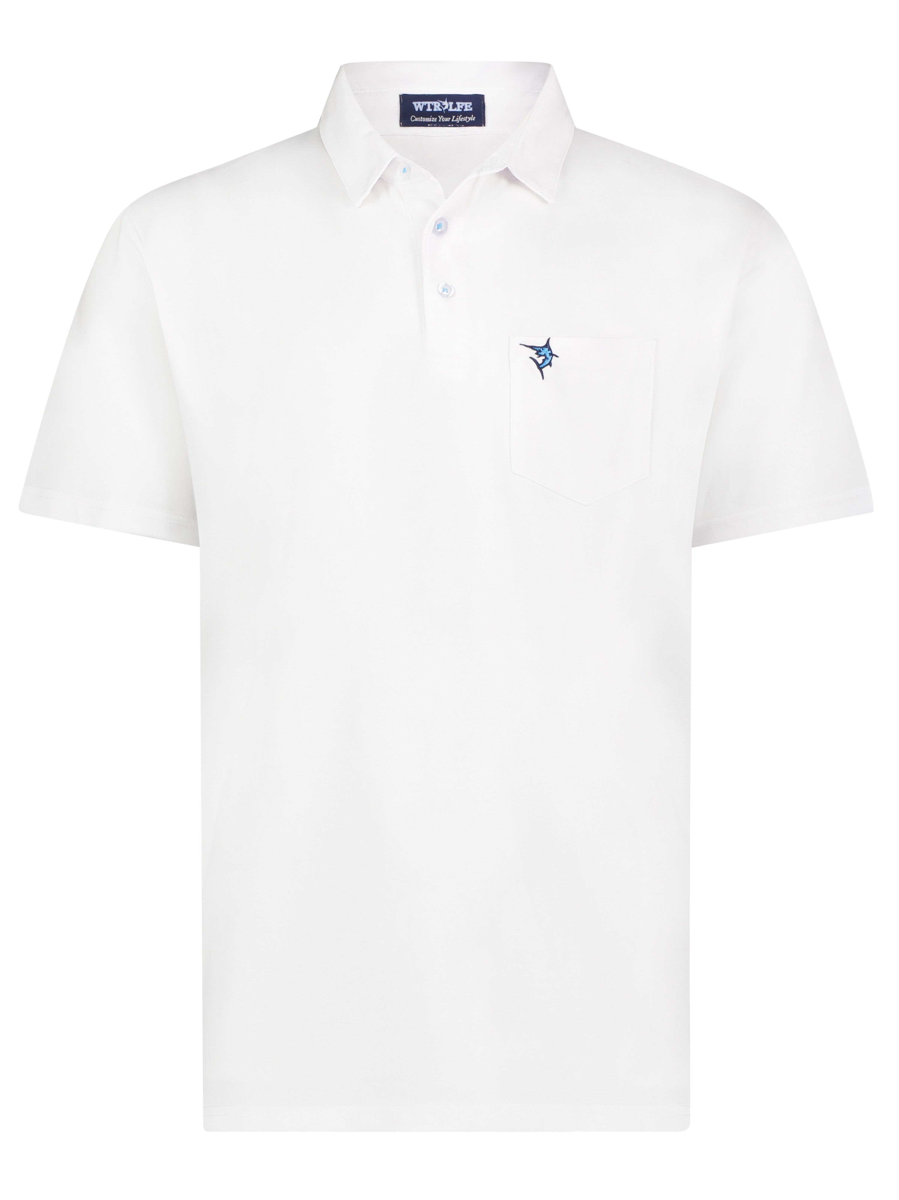 White Water Charleston Polo, Steel Blue