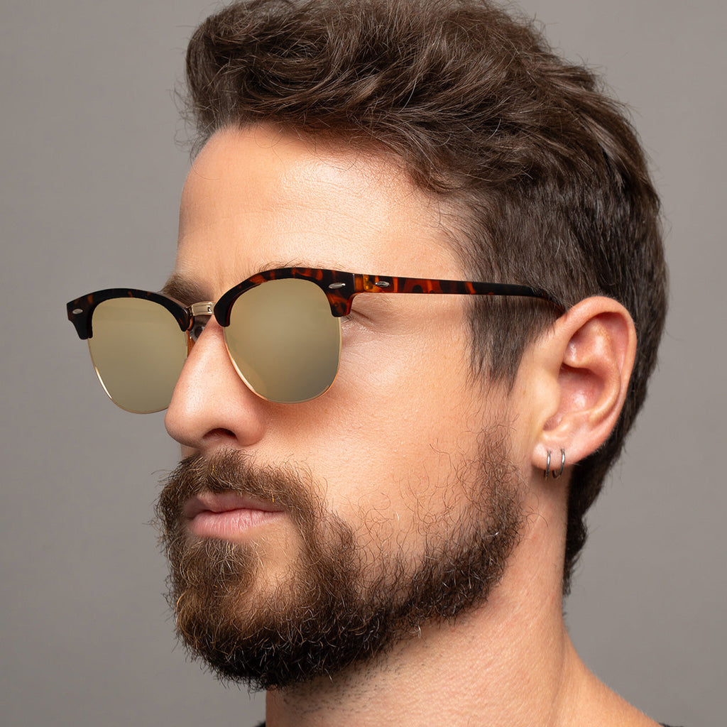 The Masters – Mirrored Brown Clubmaster Sunglasses