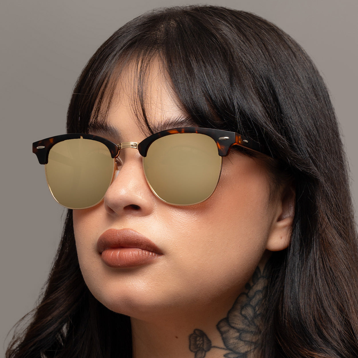 The Masters – Mirrored Brown Clubmaster Sunglasses