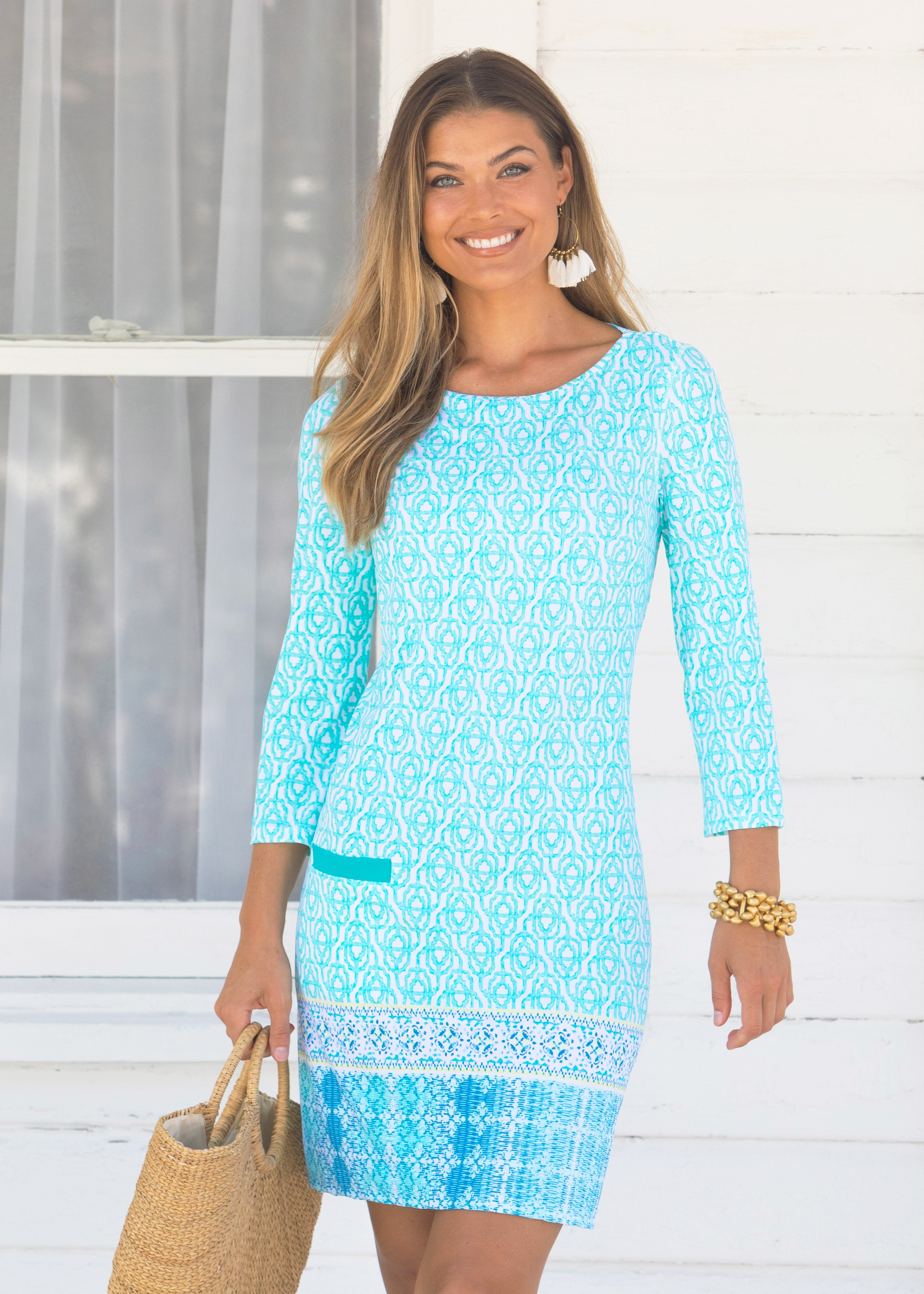 Cabana Life Coastal Cottage Cabana Shift Dress