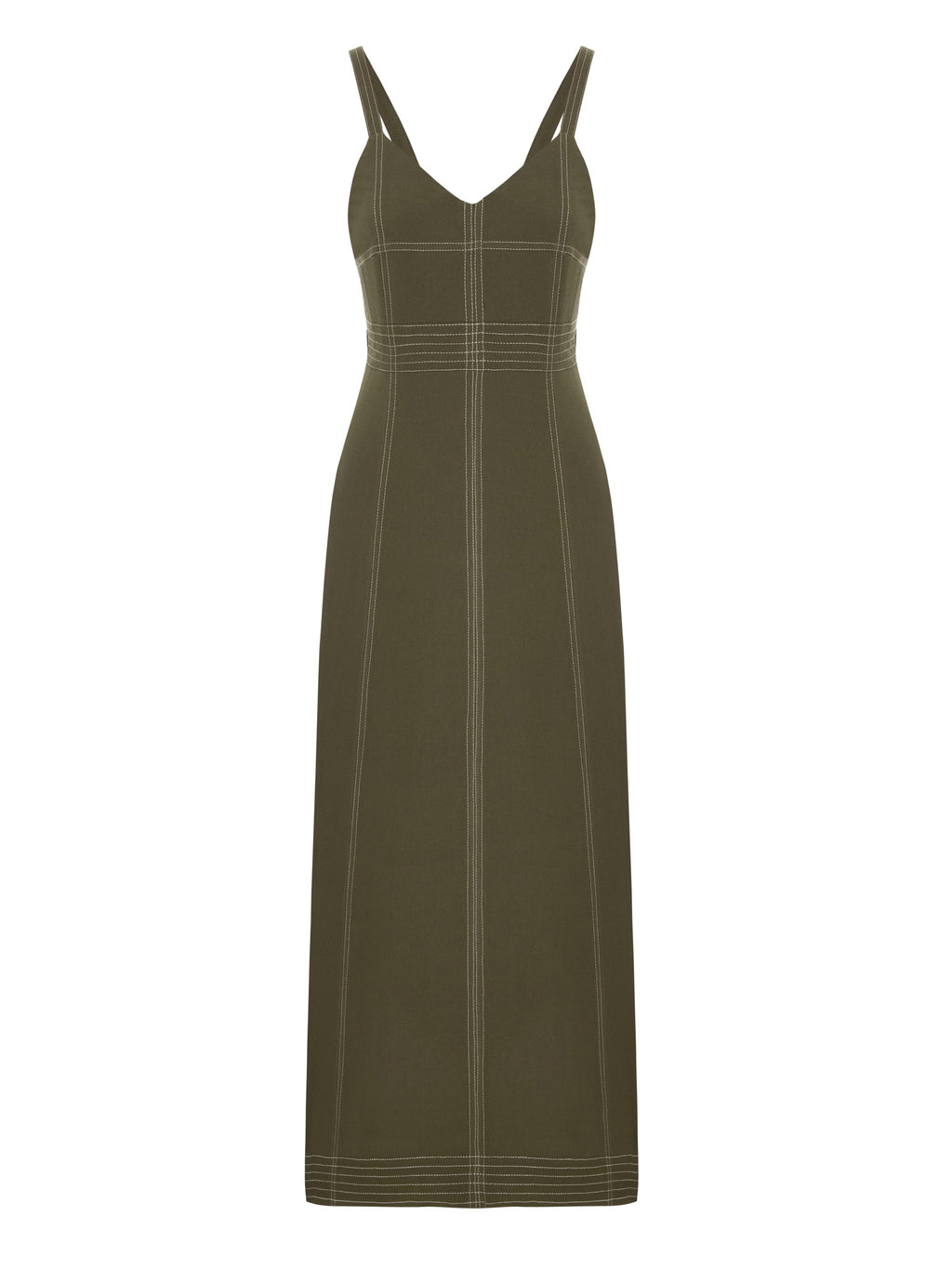 Eva Maxi Dress - Khaki Green