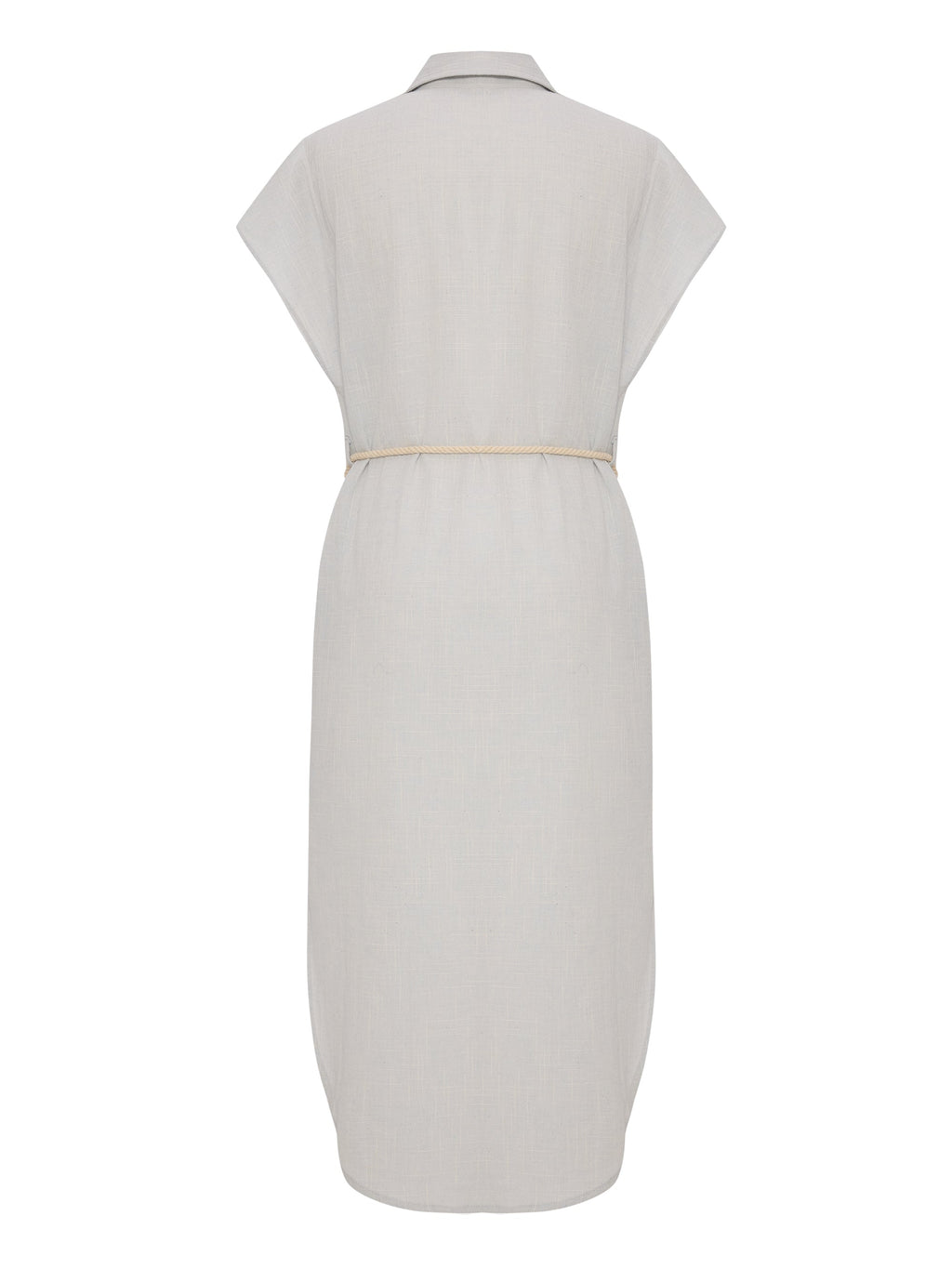 The Handloom Zaya Shirt Dress Baby Blue