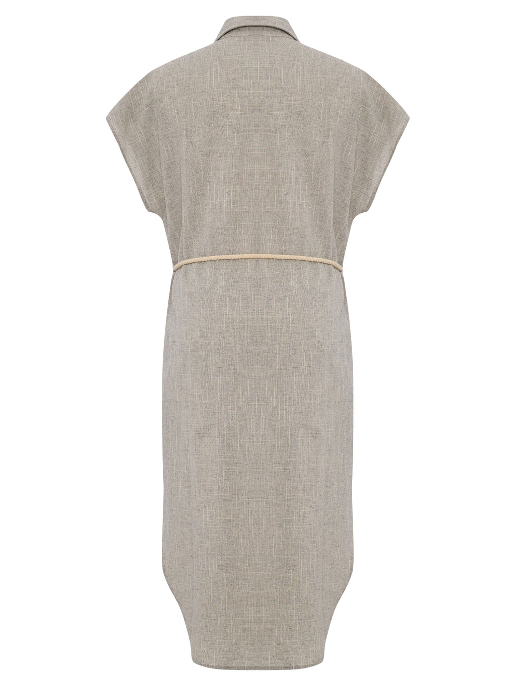 The Handloom Zaya Shirt Dress Gray