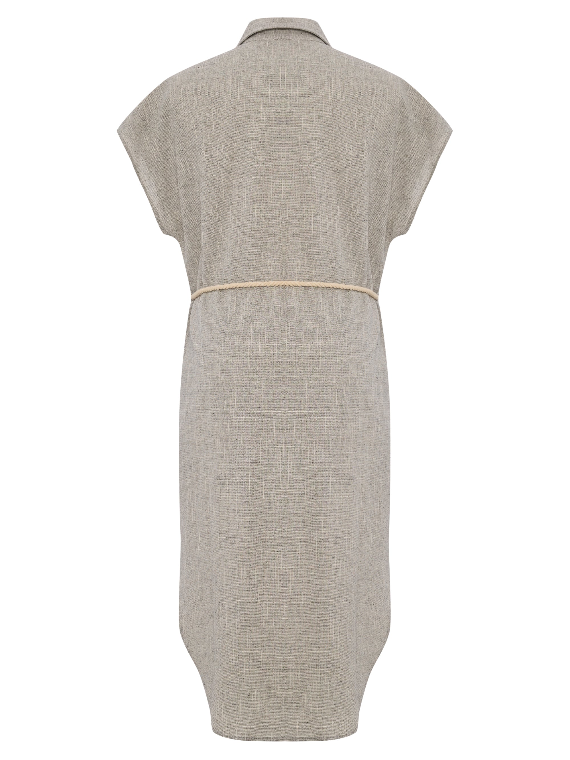 The Handloom Zaya Shirt Dress Gray