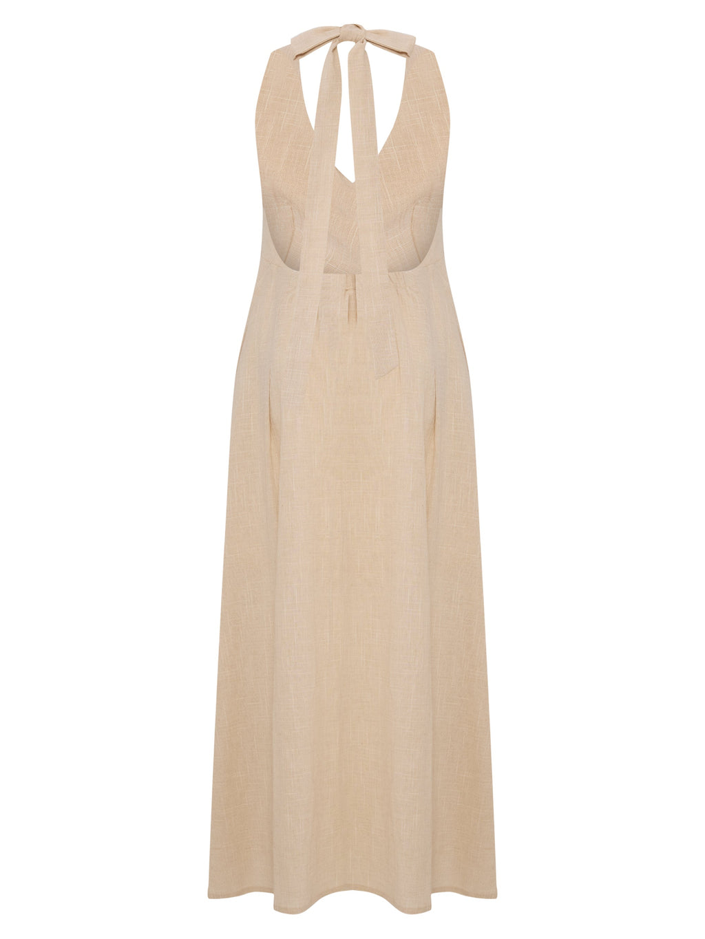 The Handloom Sahara Sun Maxi Dress Natural