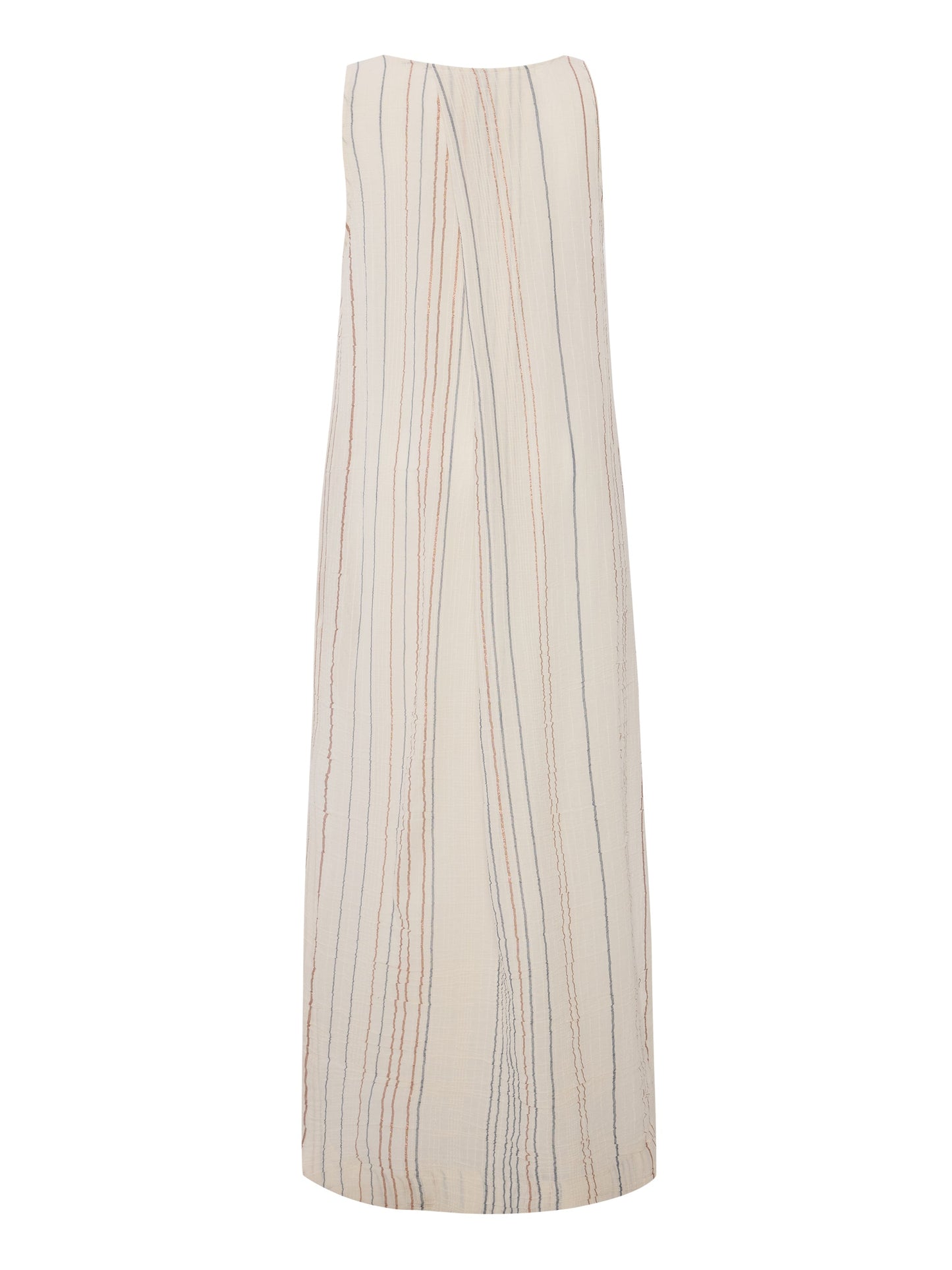 The Handloom Day Break Dress Natural With Stripes