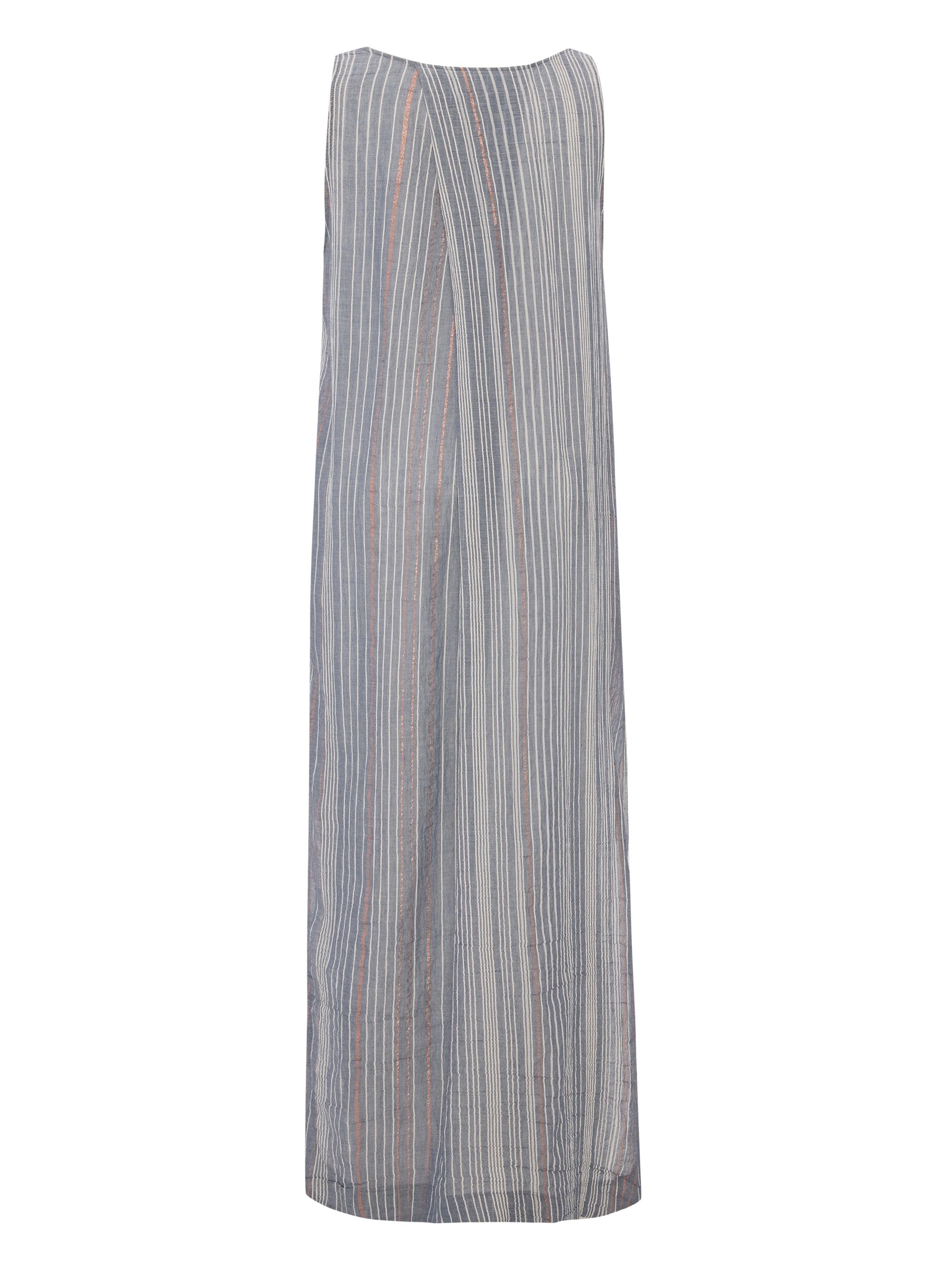 The Handloom Day Break Dress Navy With Stripes