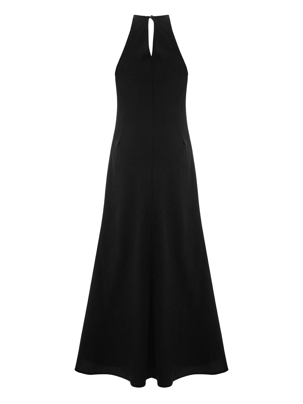 Nora Halter Maxi Dress - Black