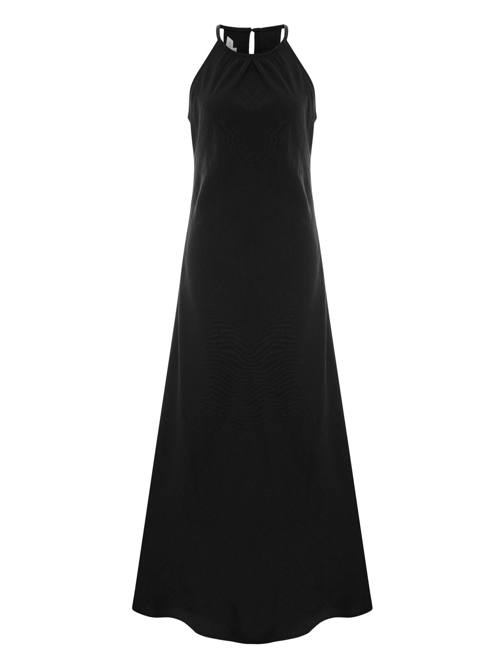Nora Halter Maxi Dress - Black