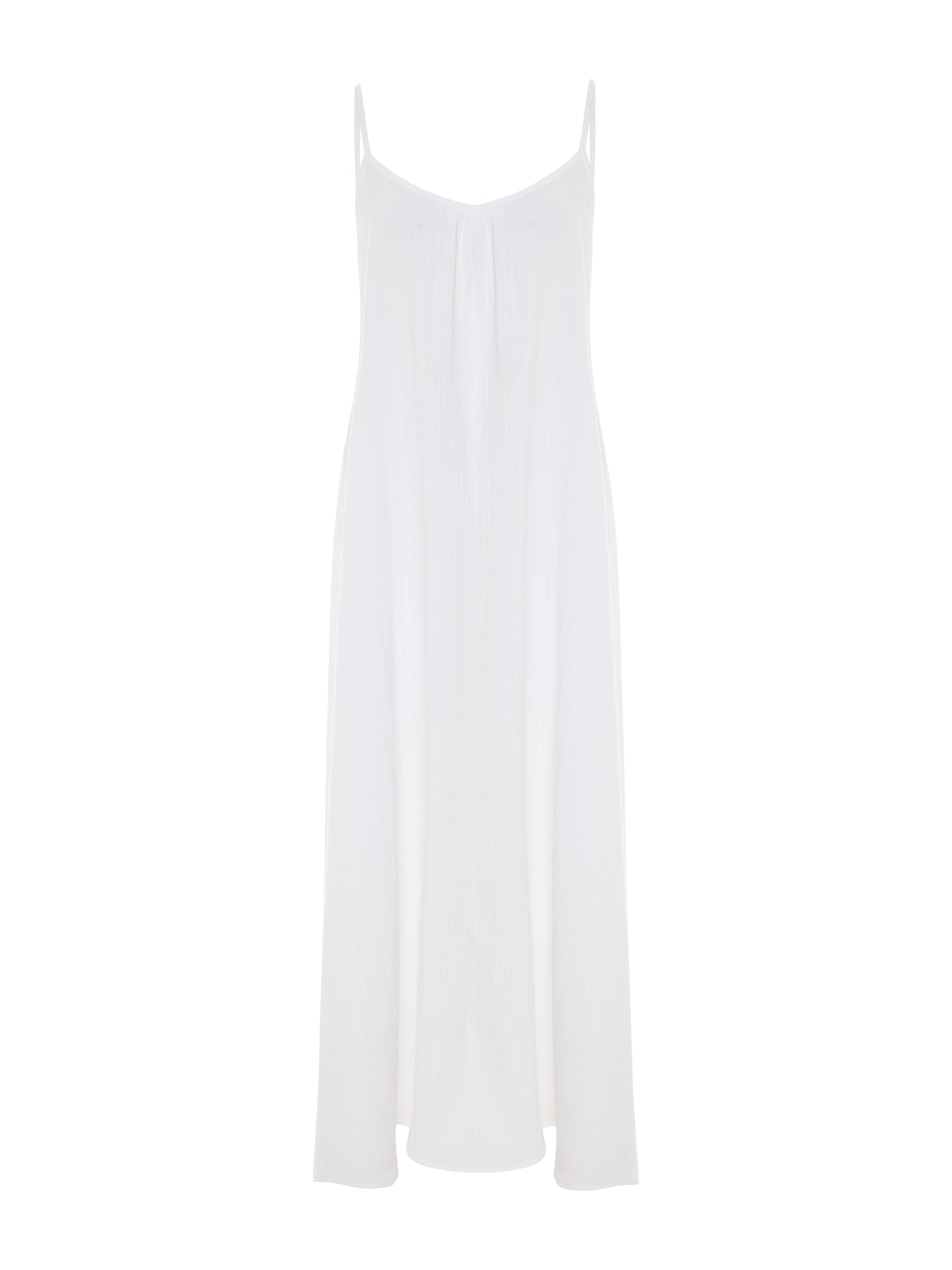 Aura Low Back Maxi Dress - White