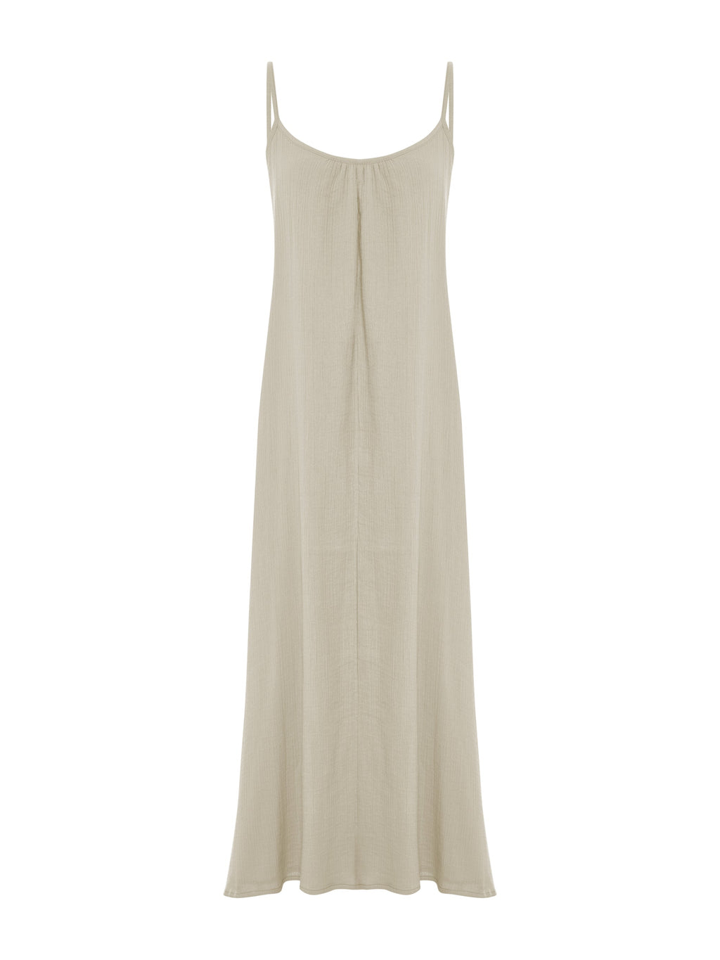 Aura Low Back Maxi Dress - Oatmeal