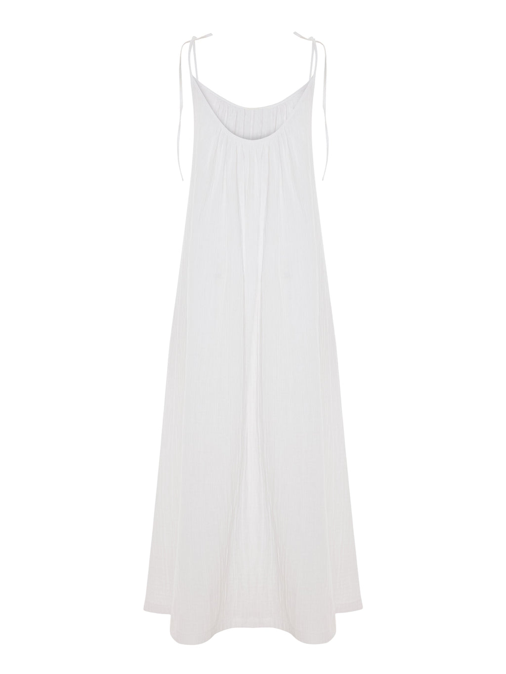 Kaya Tie Strap Maxi Dress - White