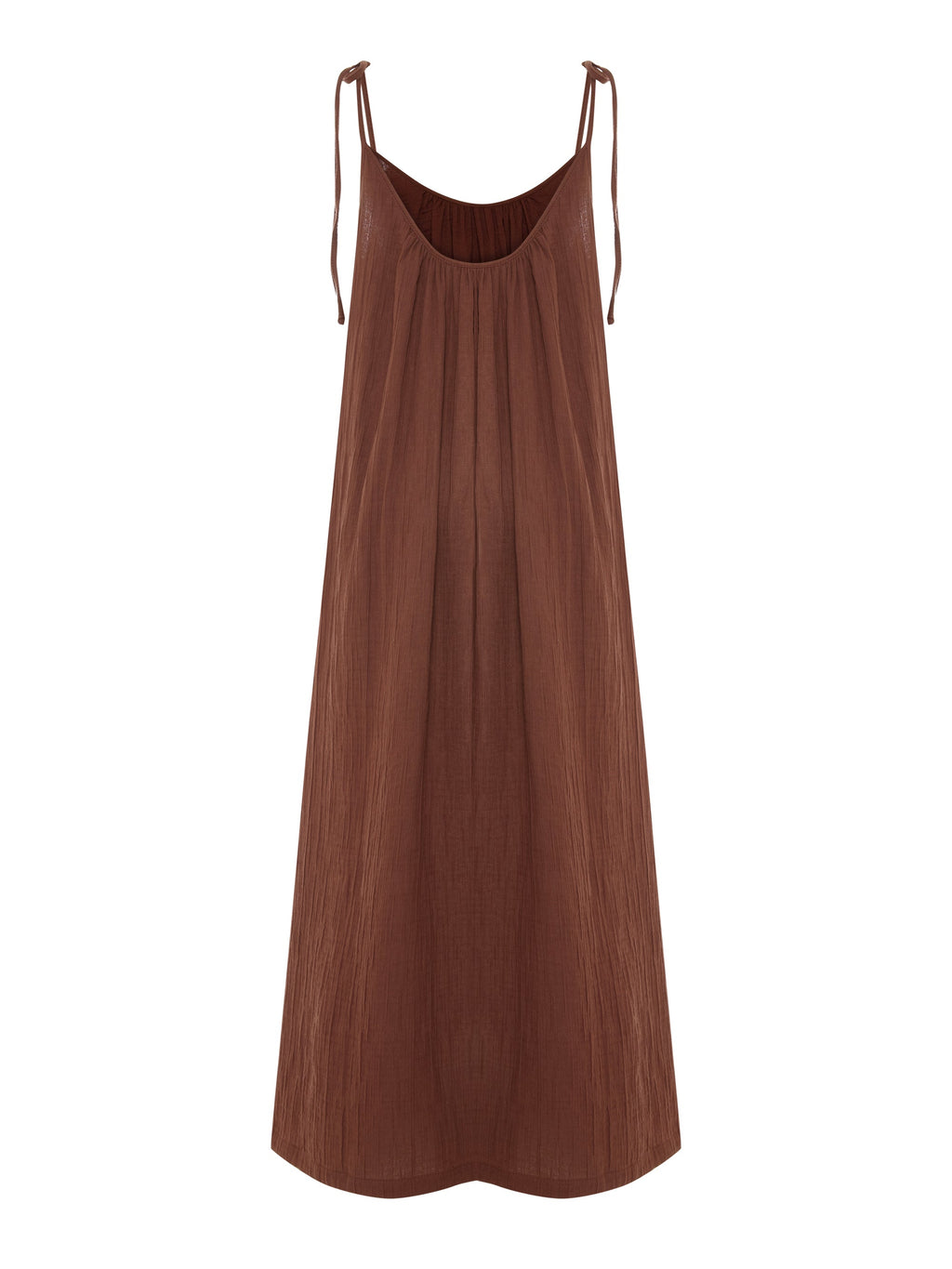 Kaya Tie Strap Maxi Dress - Terracotta