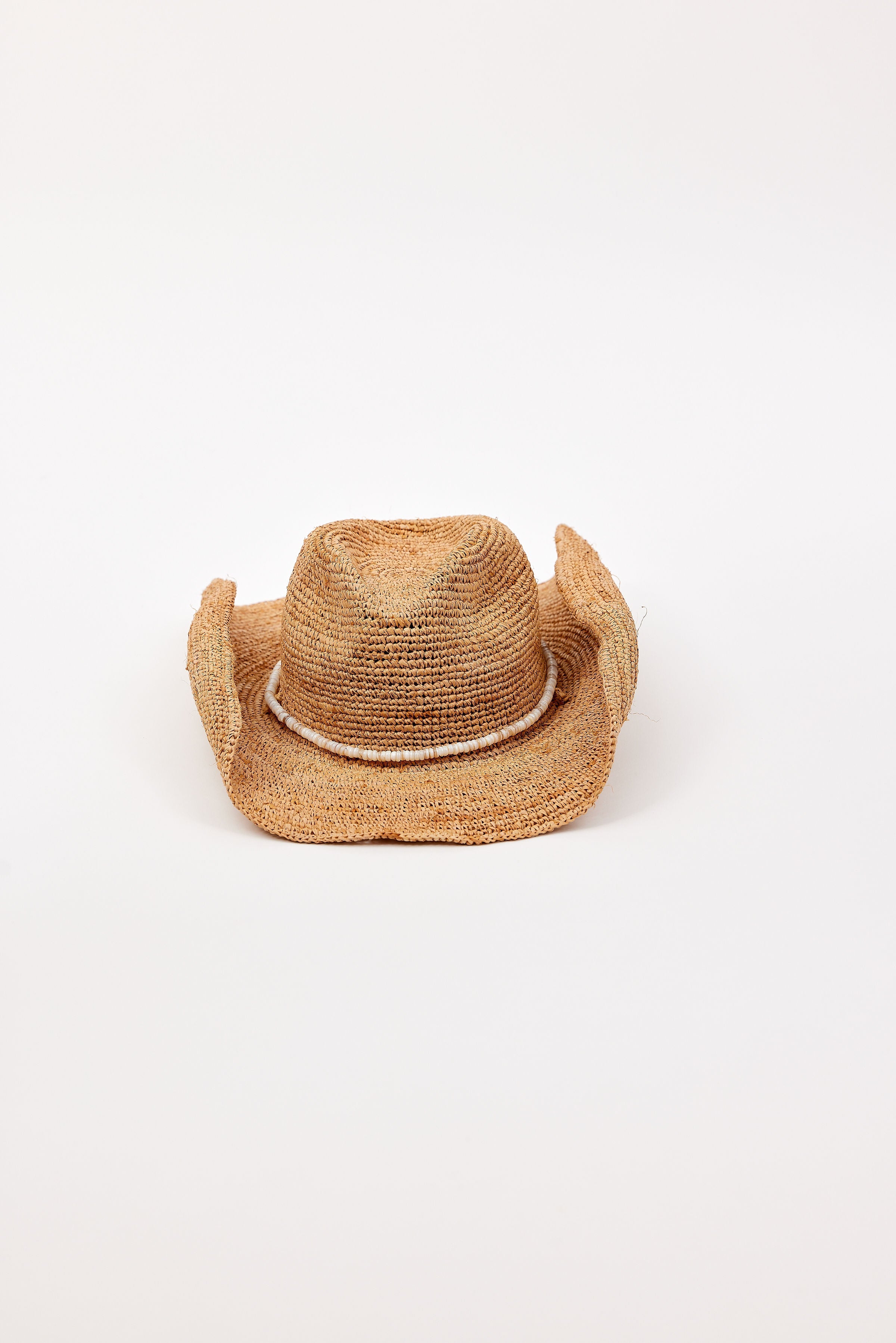 Hat Attack New York Raffia Crochet Cowboy