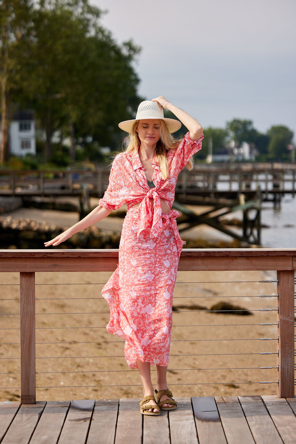 Hat Attack New York Printed Beach Shirt