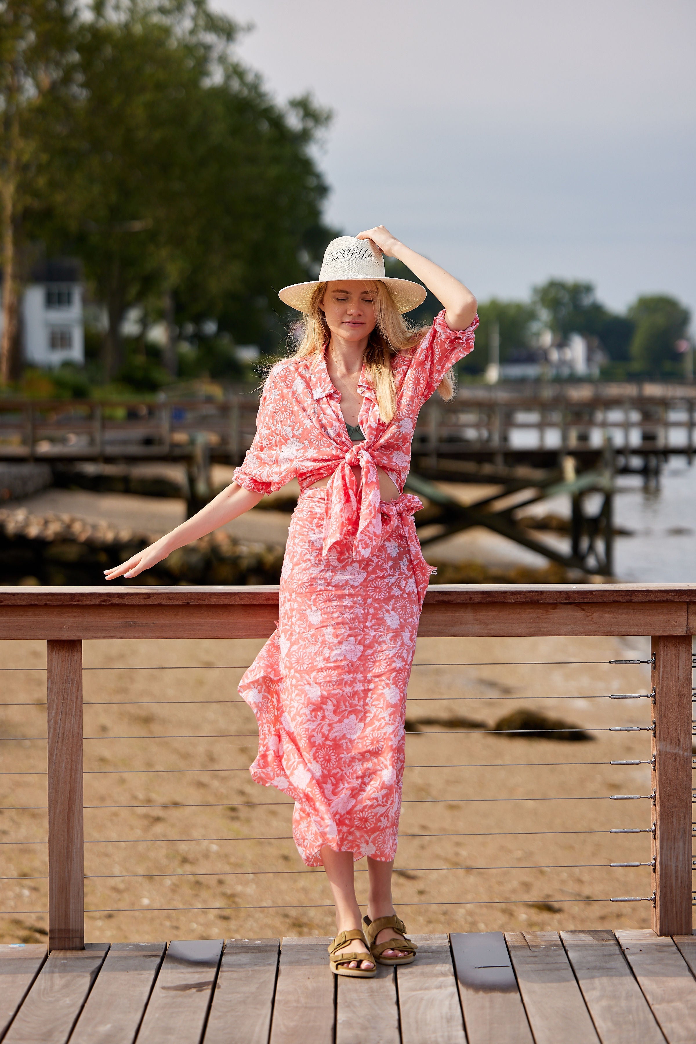 Hat Attack New York Printed Beach Shirt