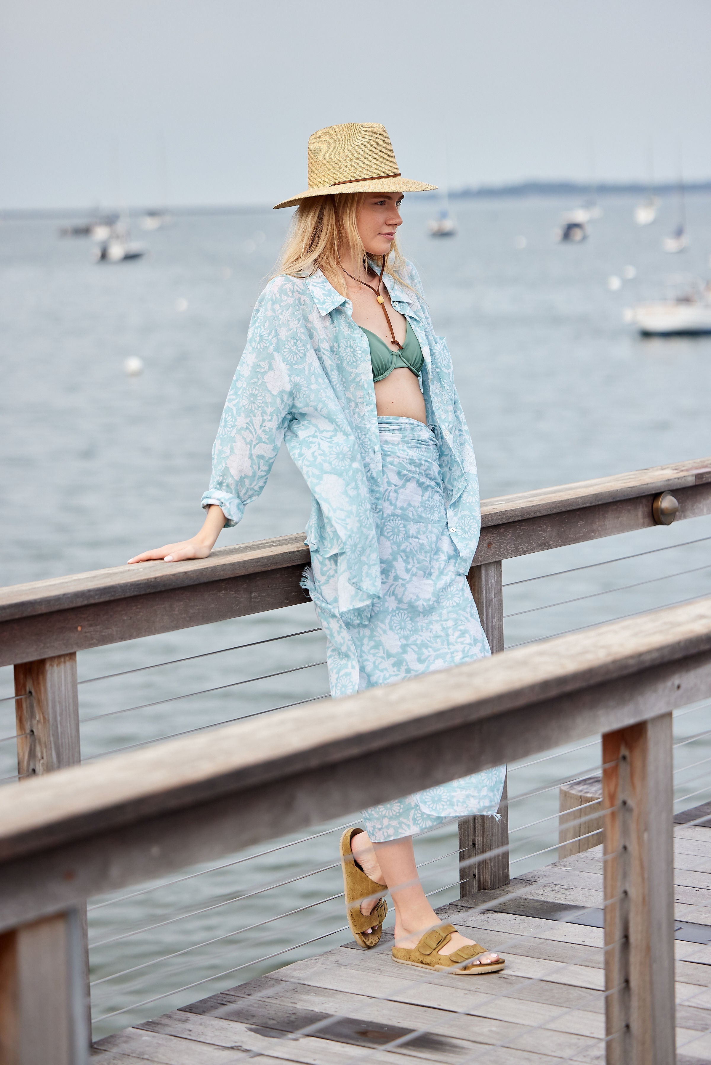 Hat Attack New York Printed Beach Shirt
