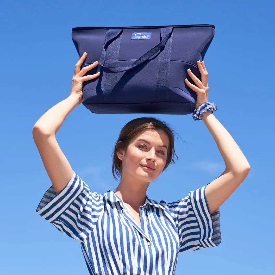 Sea Star Dark Navy Small Voyager Tote