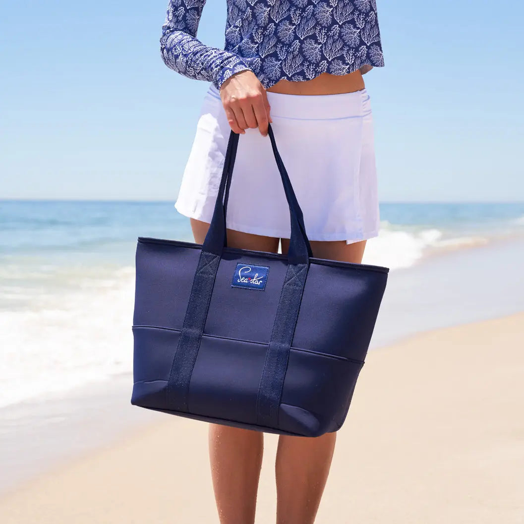 Sea Star Dark Navy Small Voyager Tote