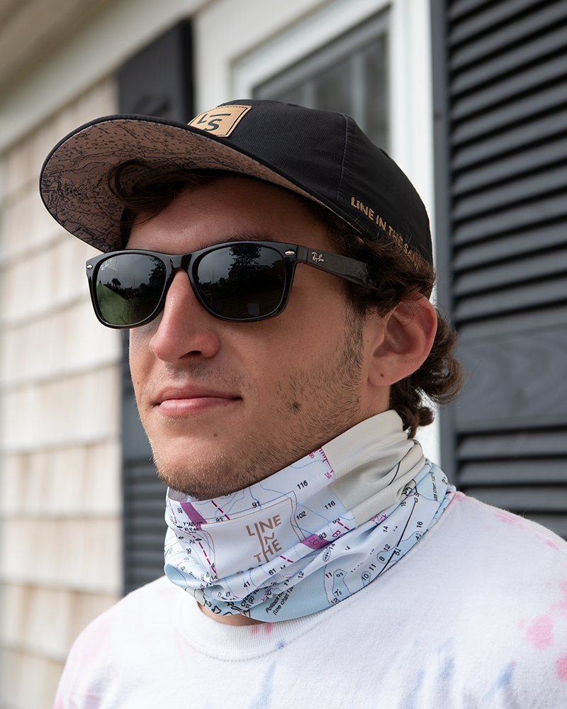 Line In The Sand Black UPF Lite Cap