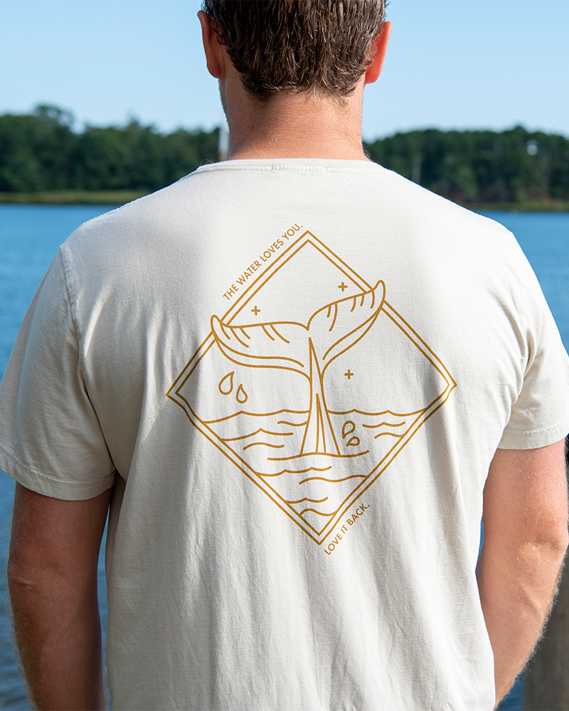 Line In The Sand Unisex Whale Love Tee