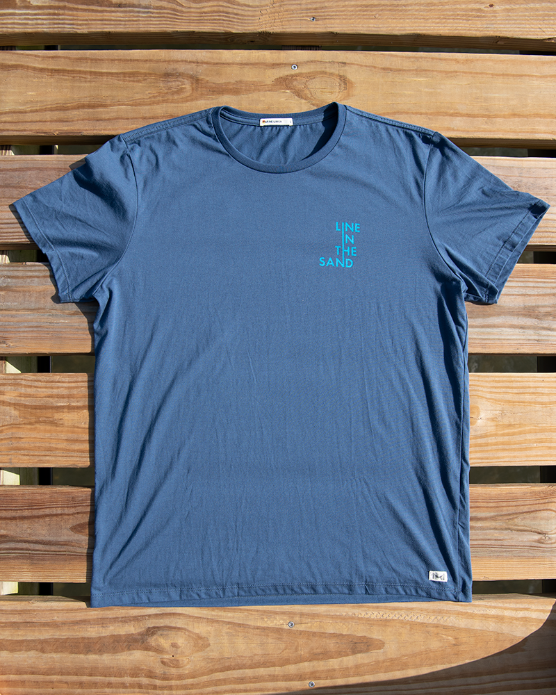 Line In The Sand Unisex Modern Wave Tee