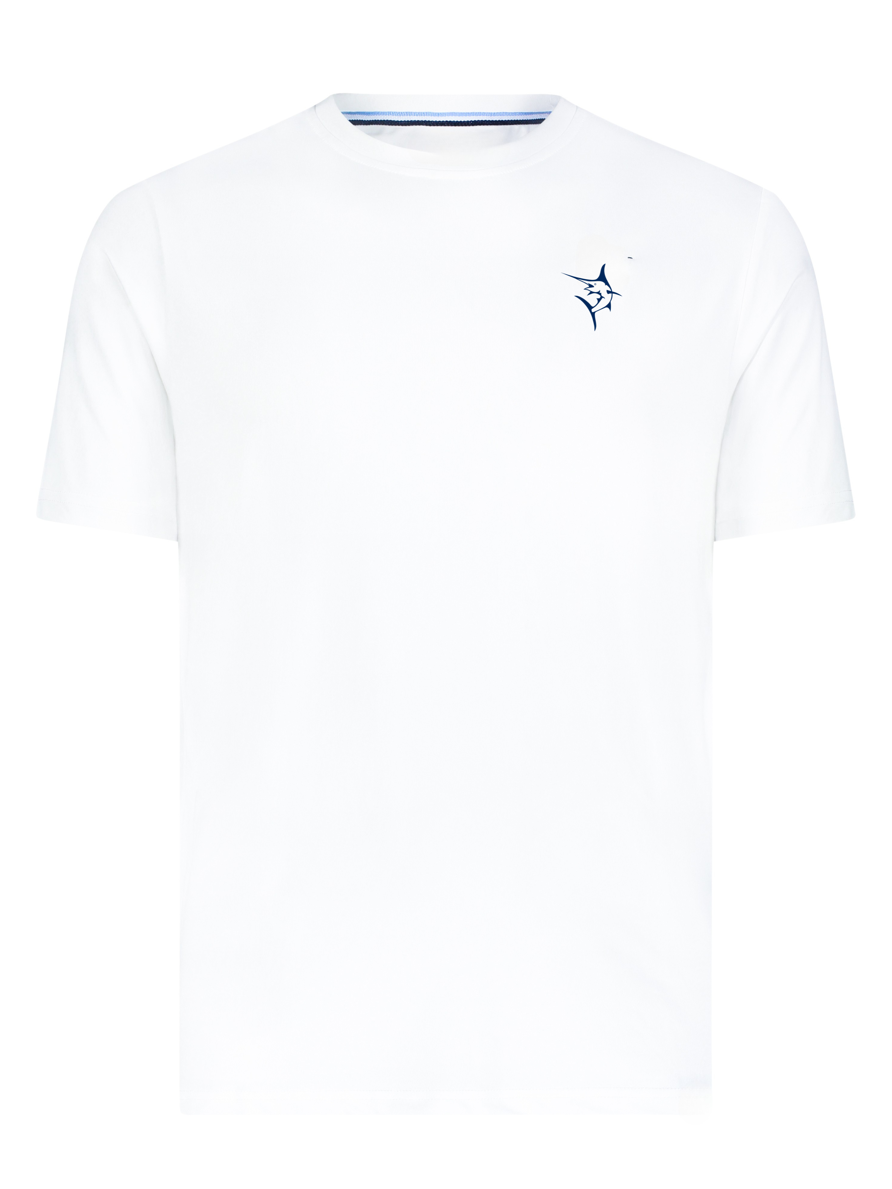 White Water Dockside Performance Tee, White
