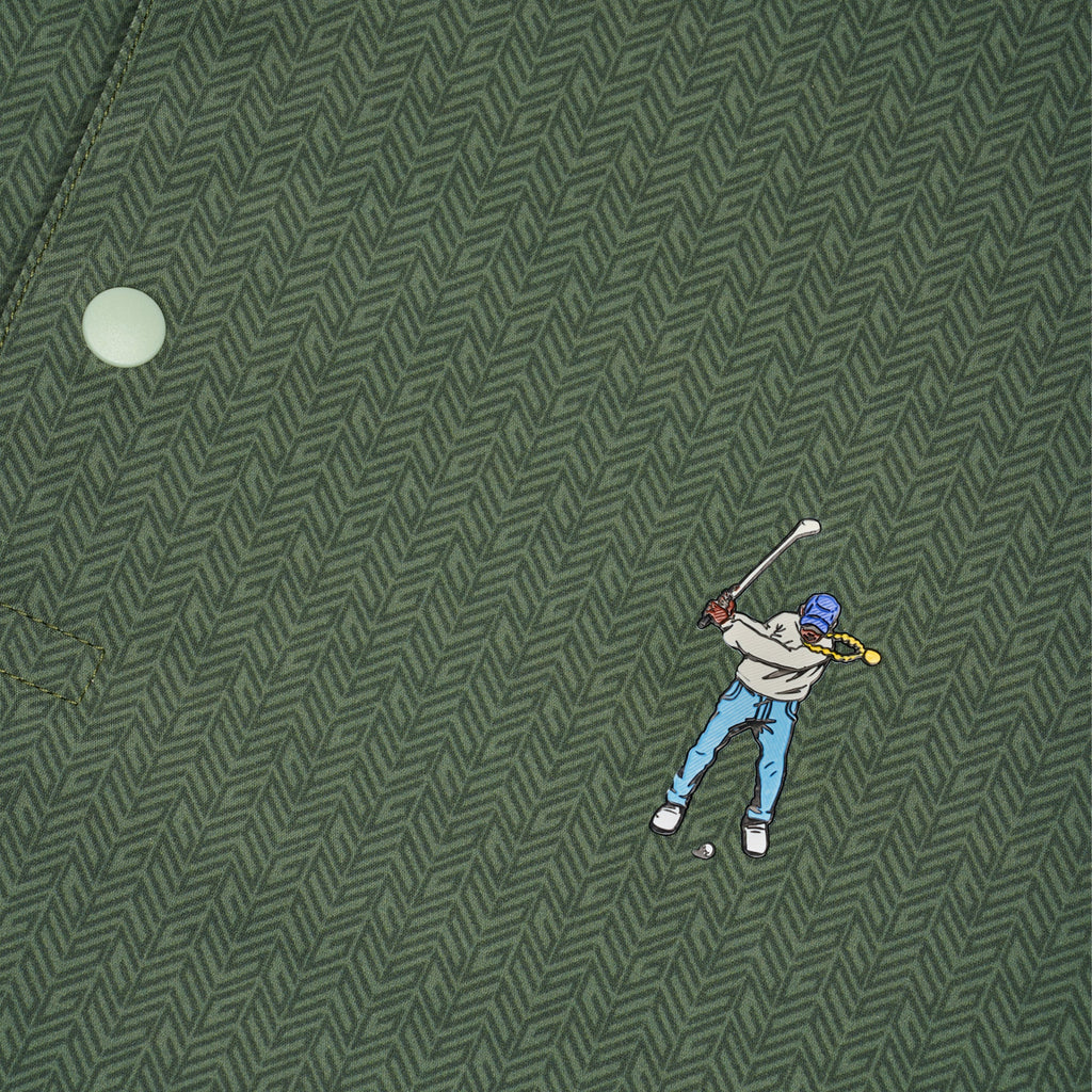 Tweed Snap Placket Polo