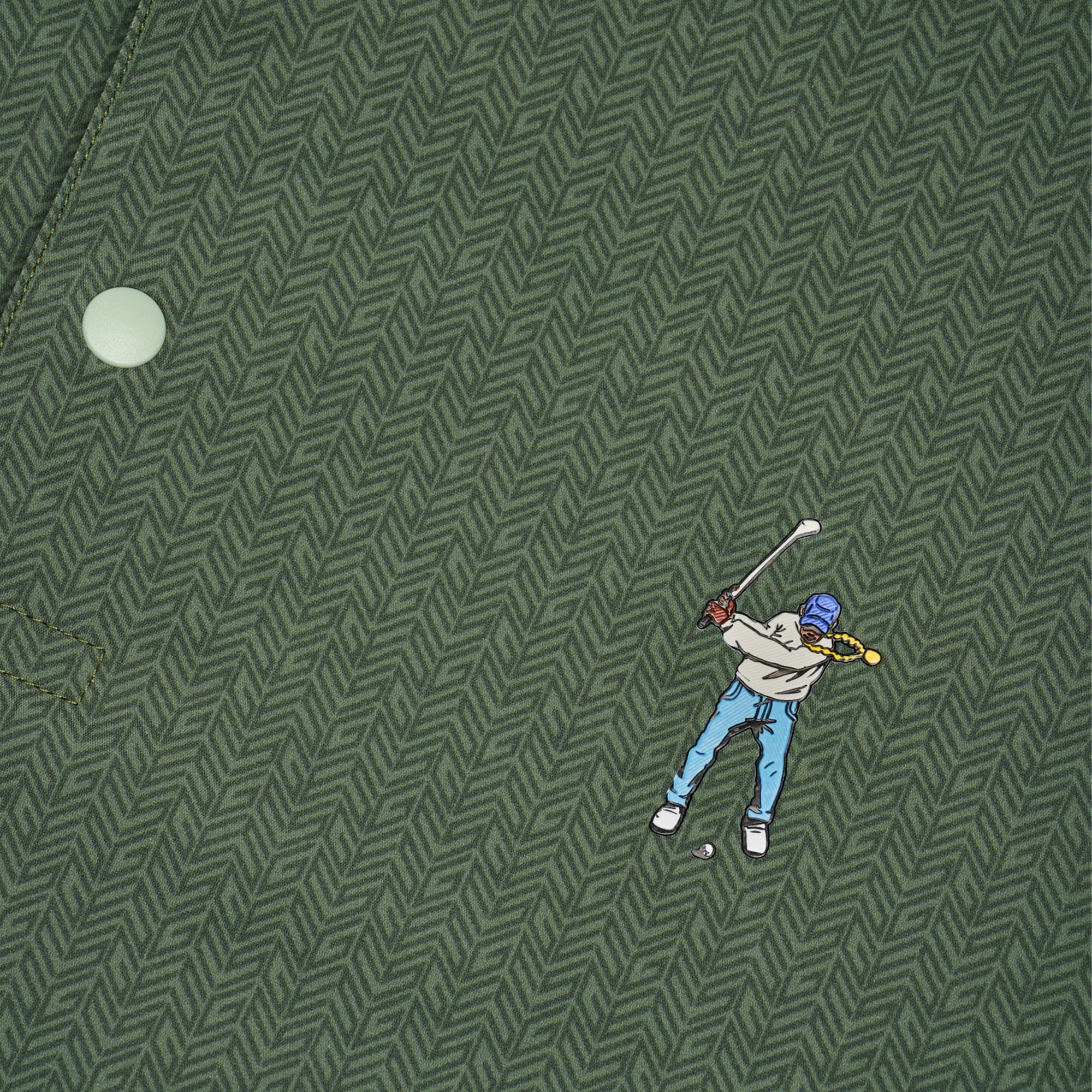 Tweed Snap Placket Polo