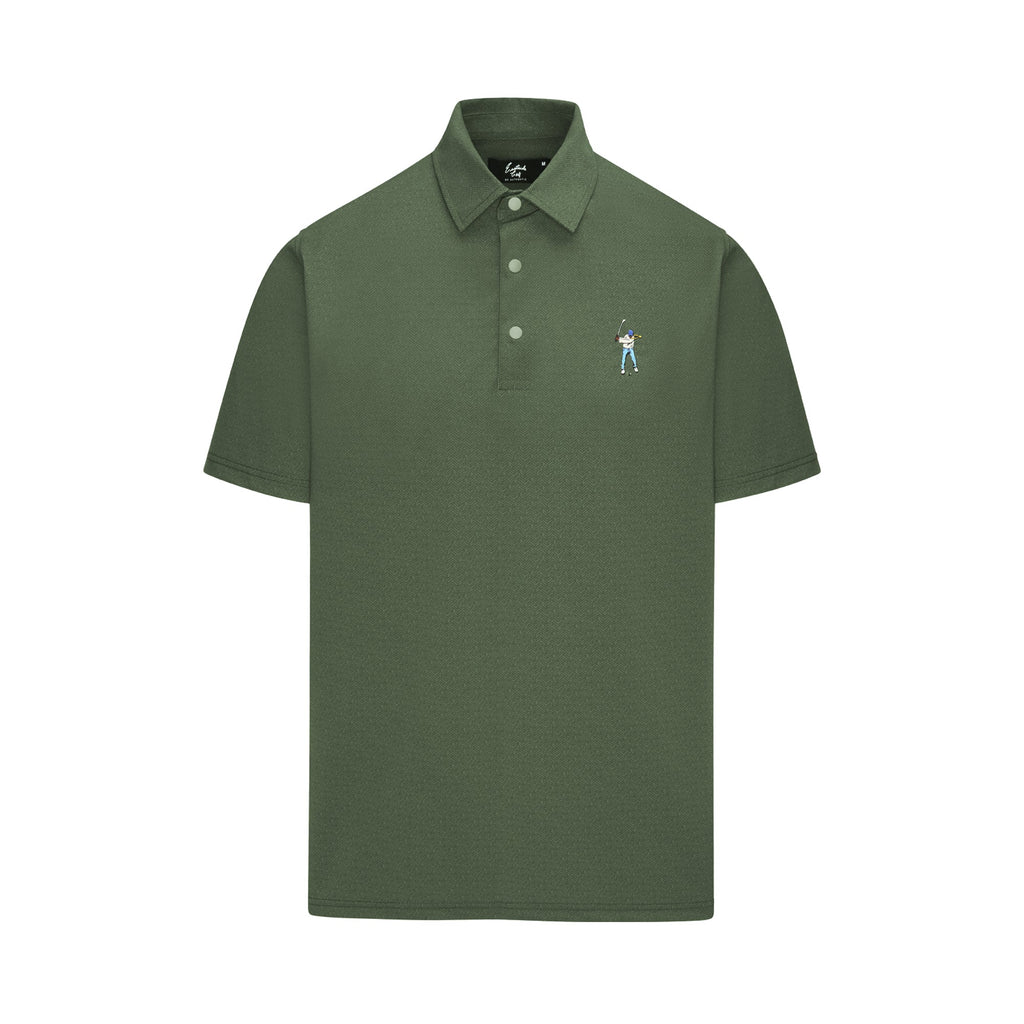 Tweed Snap Placket Polo