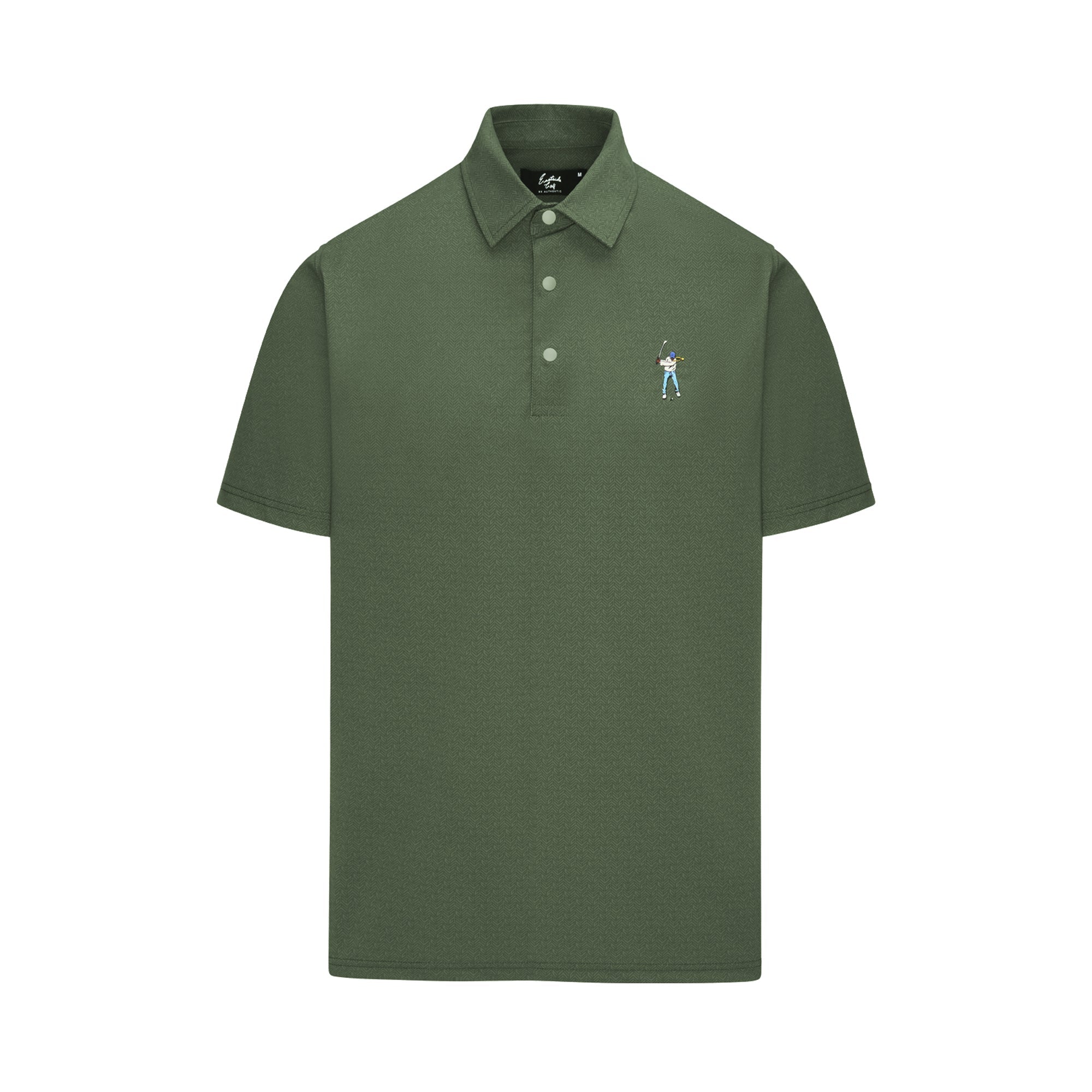 Tweed Snap Placket Polo