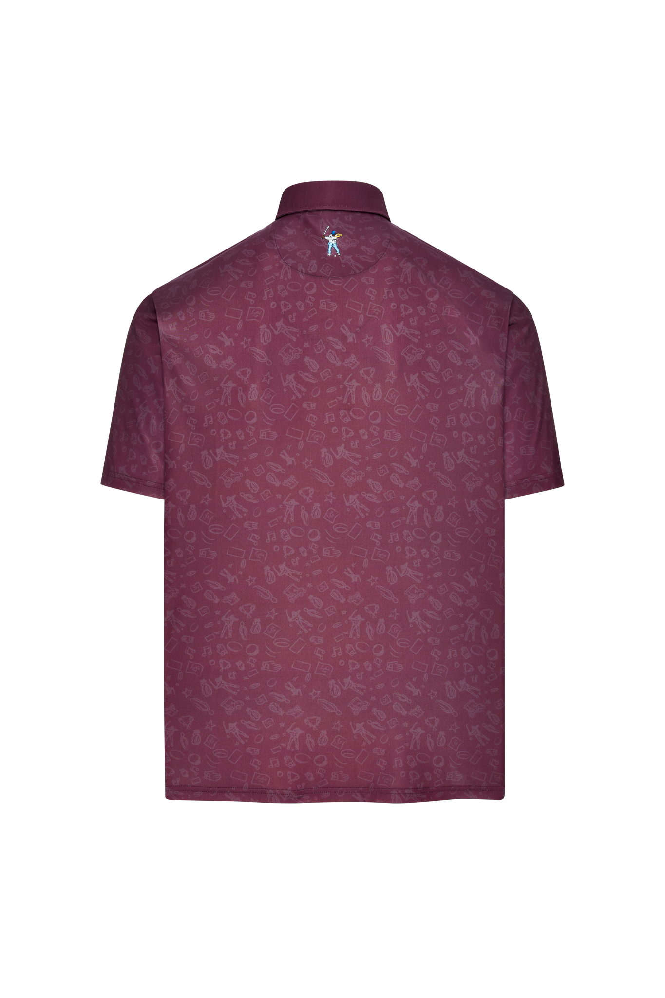 Doodle Sketch Signature Polo