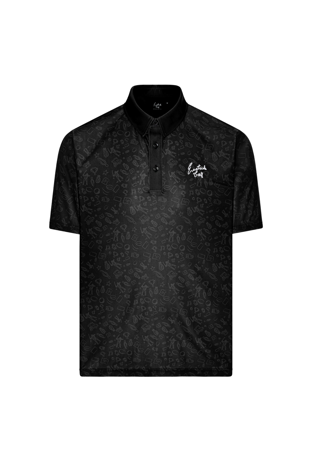Doodle Sketch Signature Polo