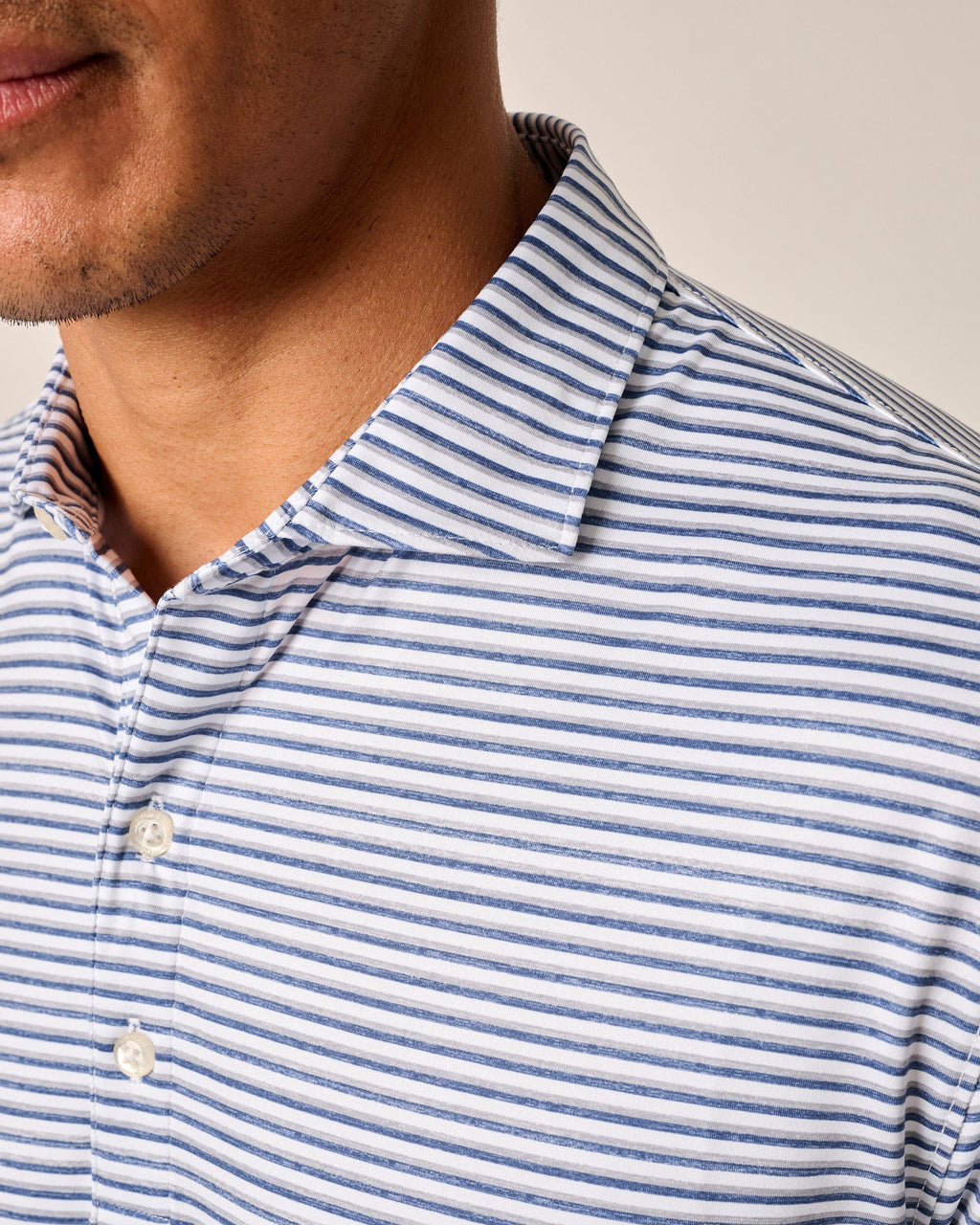 Johnnie-O Featherweight Performance Polo - Warwick Stripe