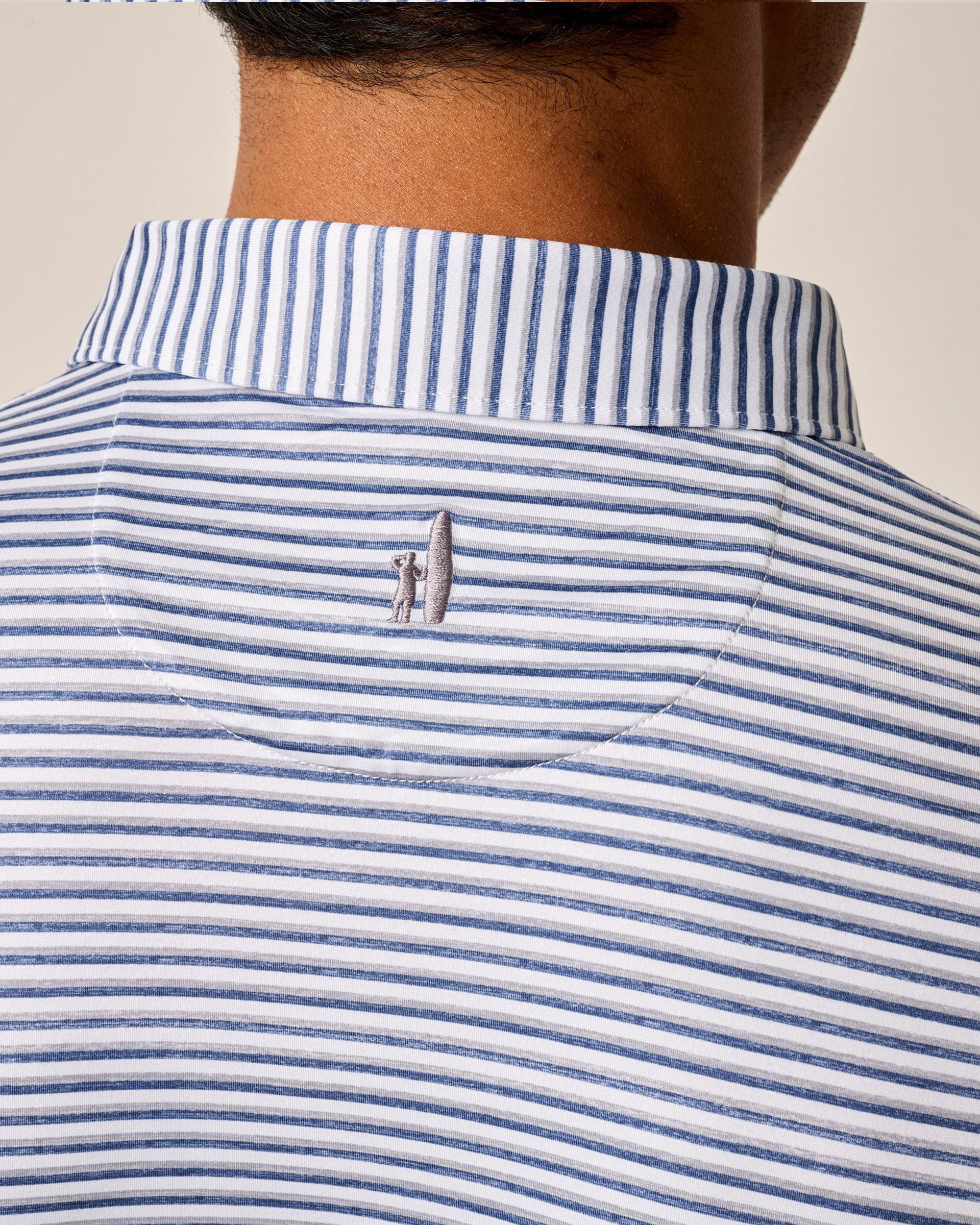 Johnnie-O Featherweight Performance Polo - Warwick Stripe