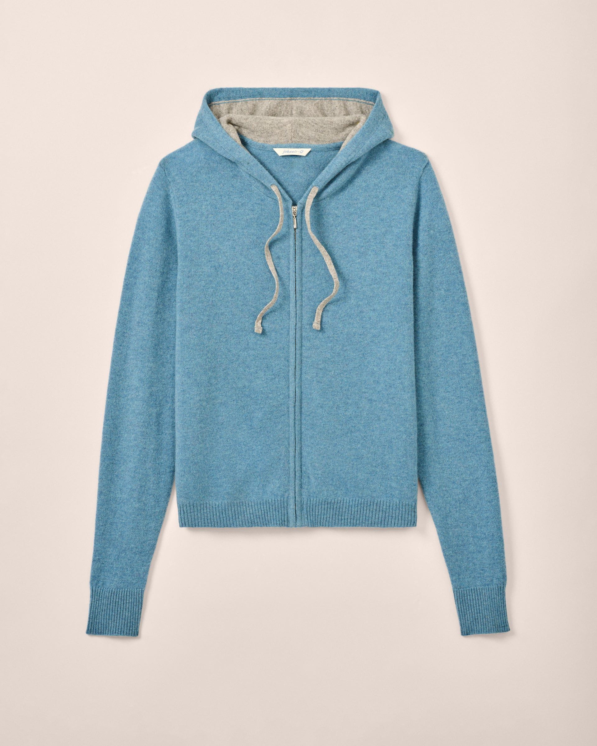 Johnnie-O Amanda Cashmere Full Zip Hooded Sweater
