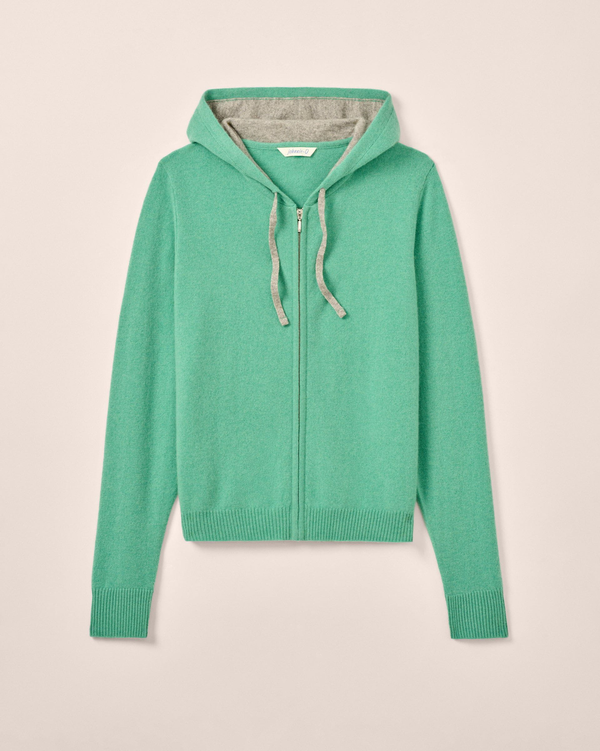 Johnnie-O Amanda Cashmere Full Zip Hooded Sweater