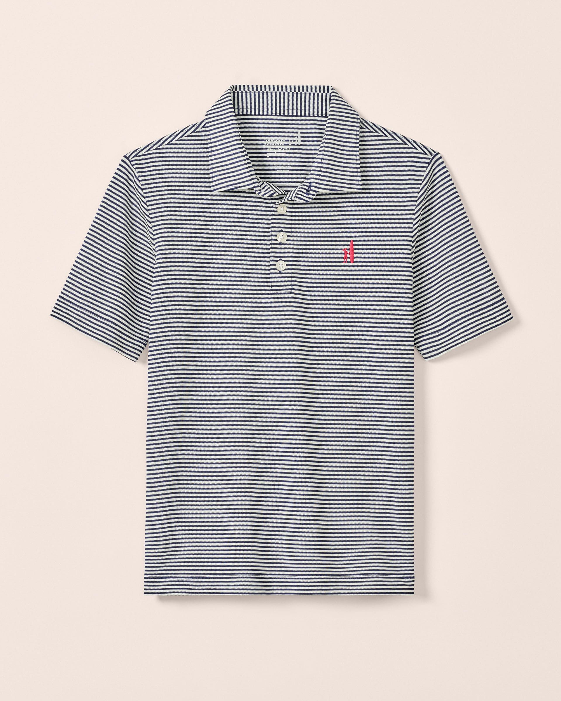 Johnnie-O Performance Mesh Jr. Polo - Dru Stripe
