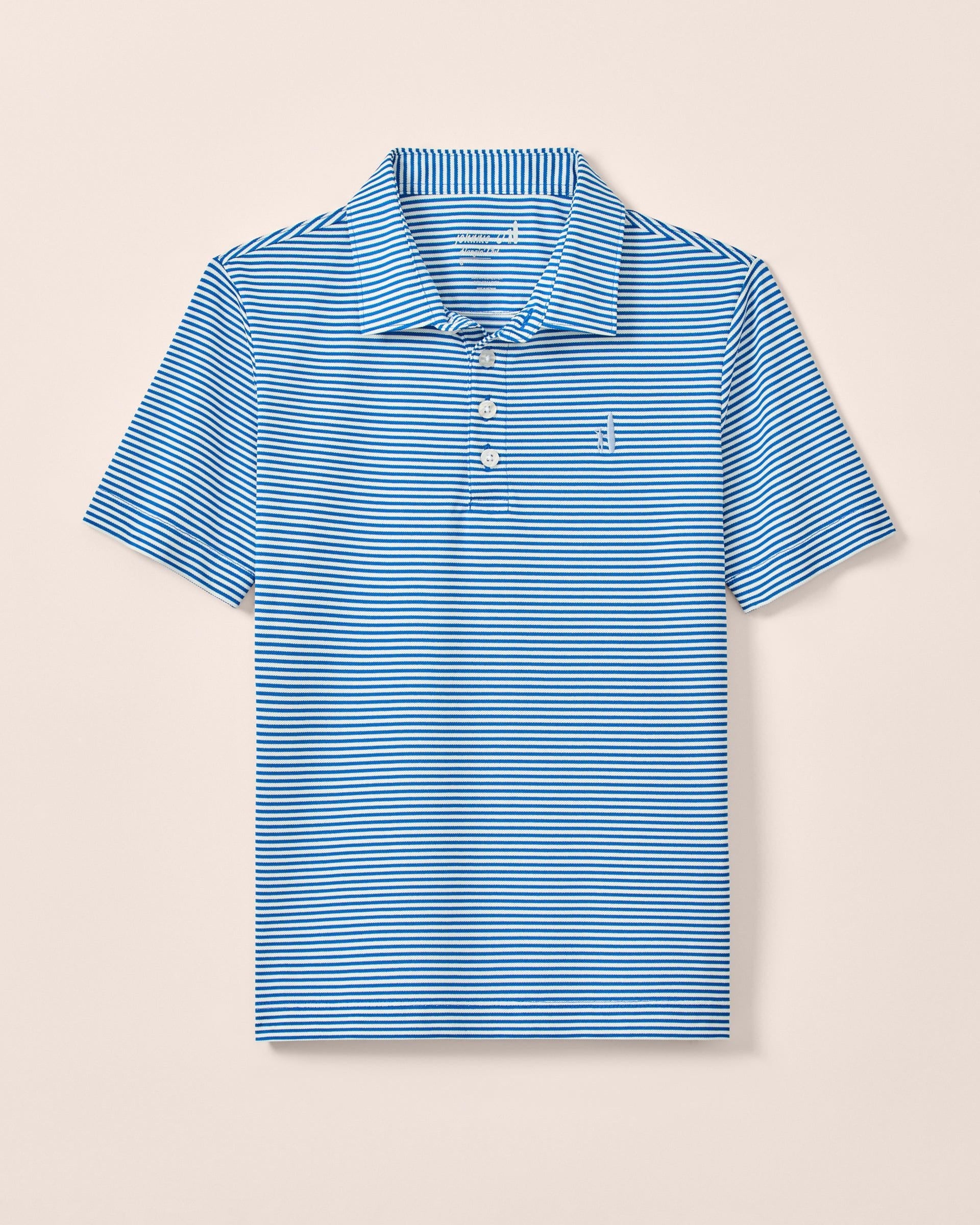Johnnie-O Performance Mesh Jr. Polo - Dru Stripe