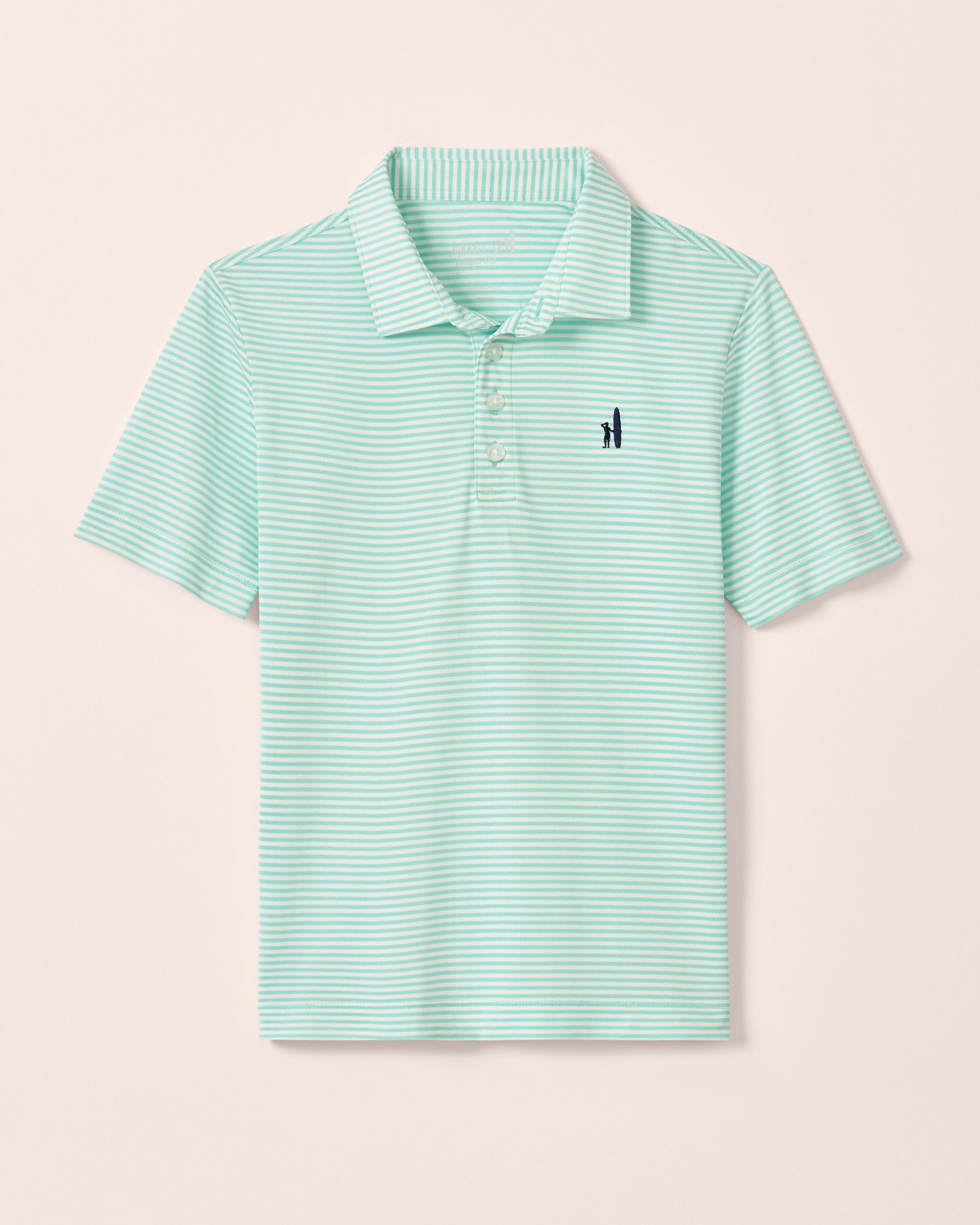 Johnnie-O Performance Mesh Jr. Polo - Dru Stripe