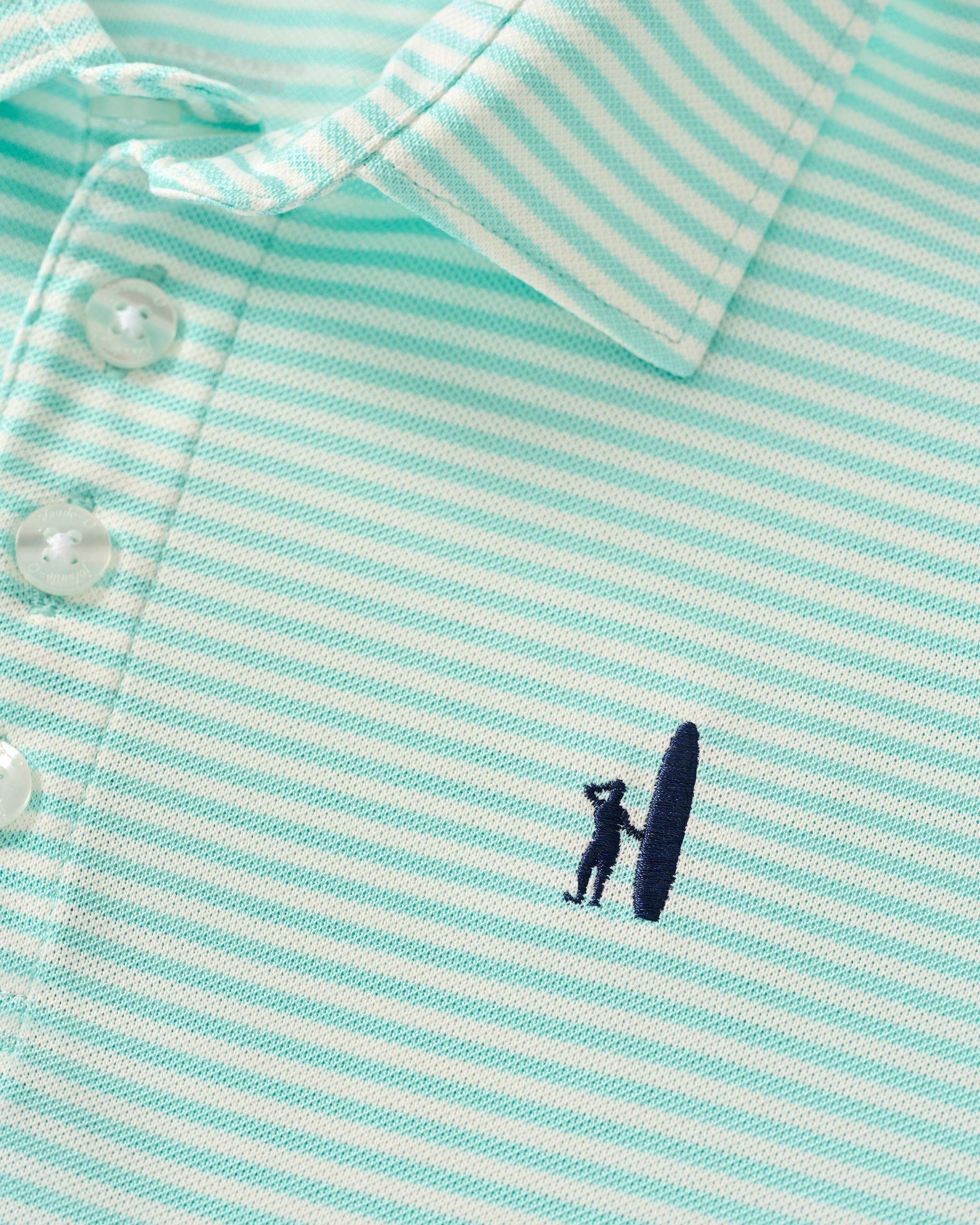 Johnnie-O Performance Mesh Jr. Polo - Dru Stripe