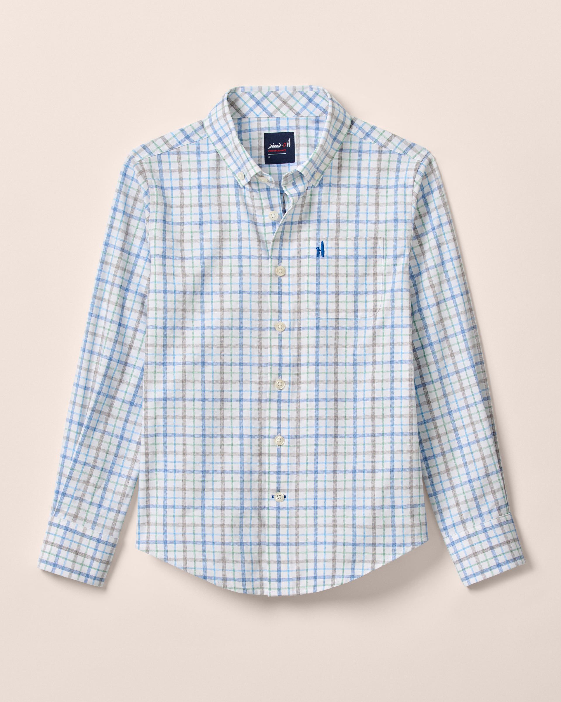 Johnnie-O Everyday Performance Jr. Button Down Shirt - Maarten, Navy