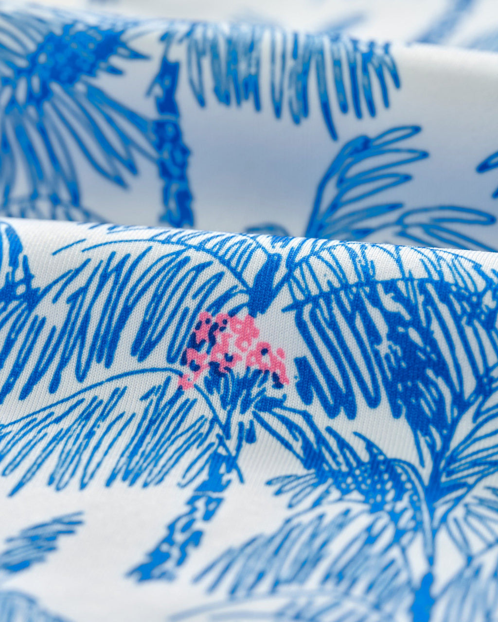 Johnnie-O Performance Mesh Jr. Polo - The Grove Print, Palisades Blue