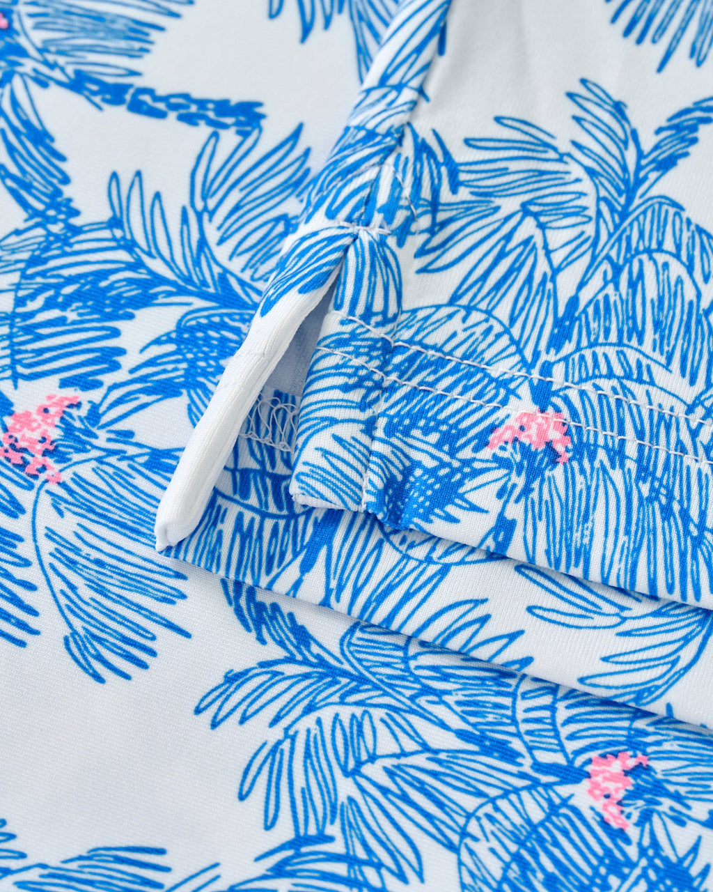 Johnnie-O Performance Mesh Jr. Polo - The Grove Print, Palisades Blue